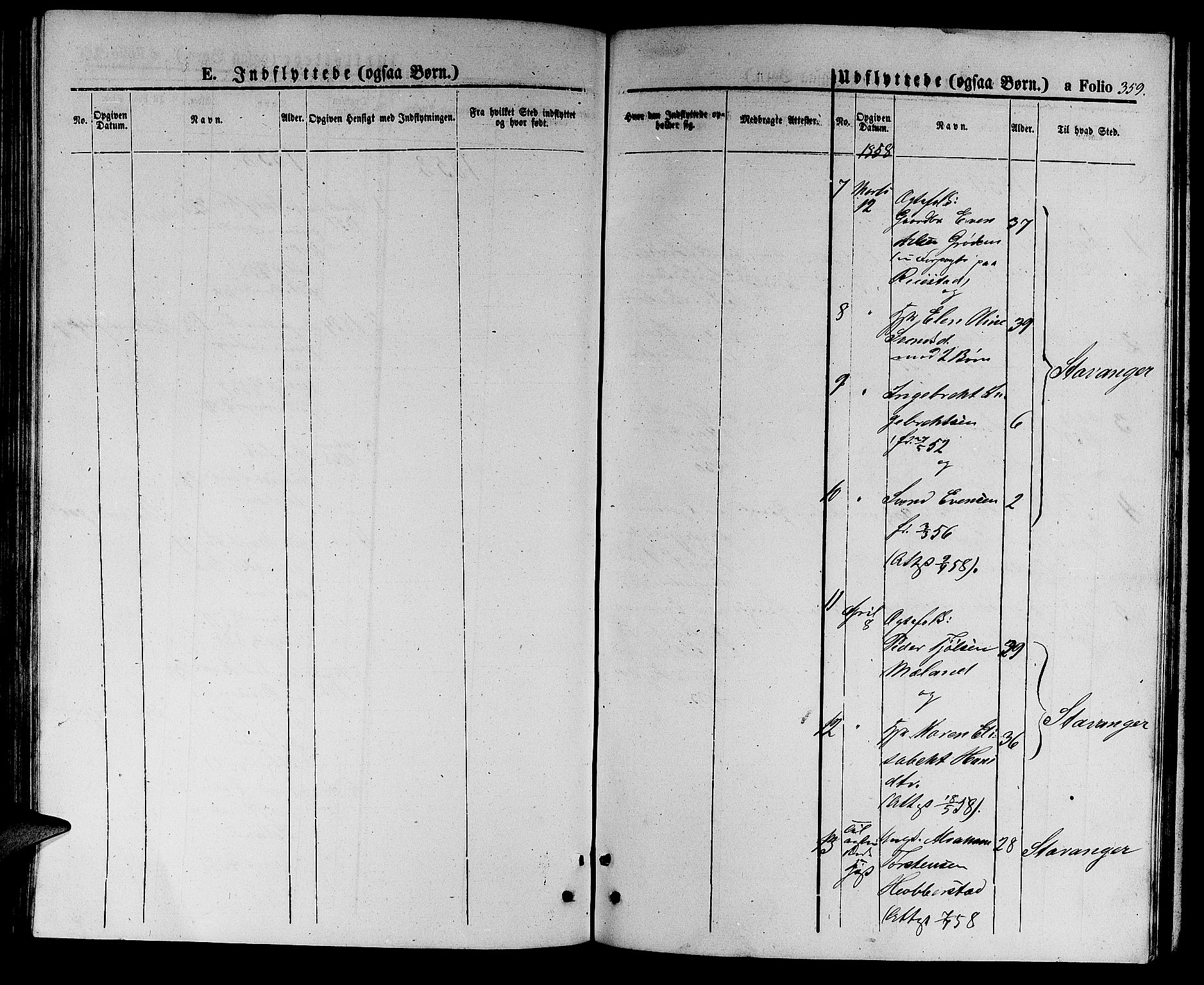 Hå sokneprestkontor, AV/SAST-A-101801/001/30BB/L0002: Parish register (copy) no. B 2, 1854-1883, p. 359