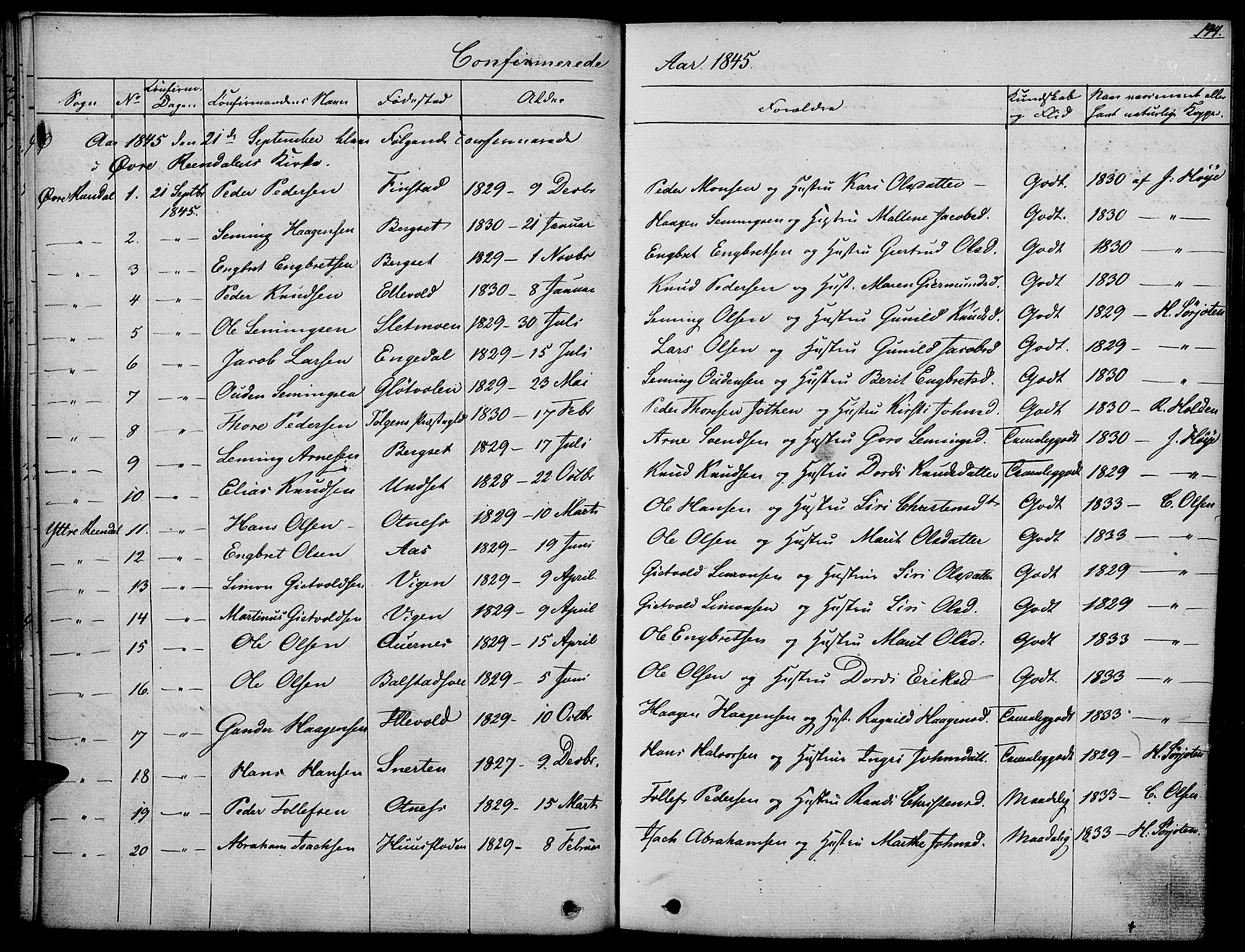 Rendalen prestekontor, SAH/PREST-054/H/Ha/Haa/L0004: Parish register (official) no. 4, 1829-1852, p. 194
