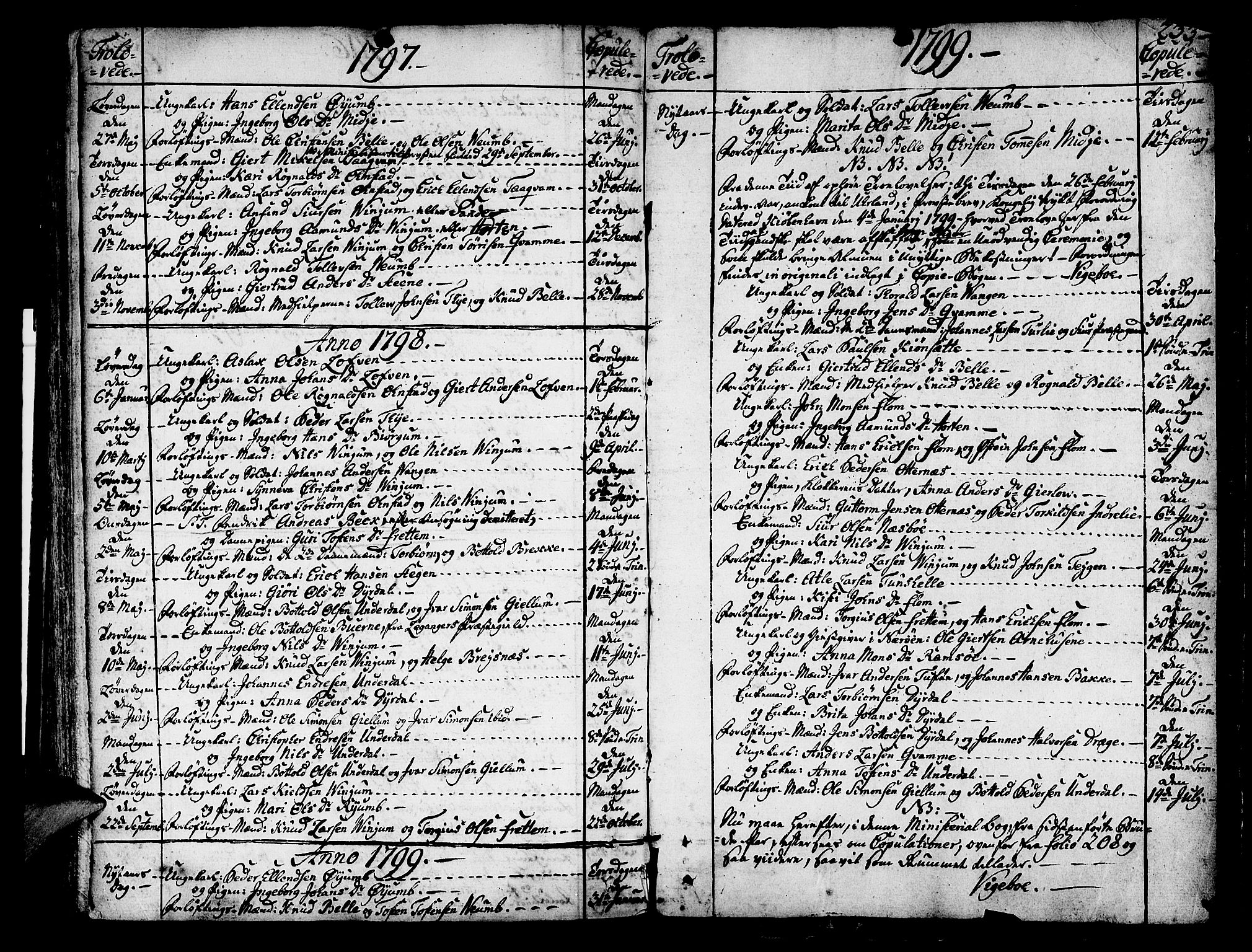 Aurland sokneprestembete, SAB/A-99937/H/Ha/Haa/L0004: Parish register (official) no. A 4, 1756-1801, p. 233