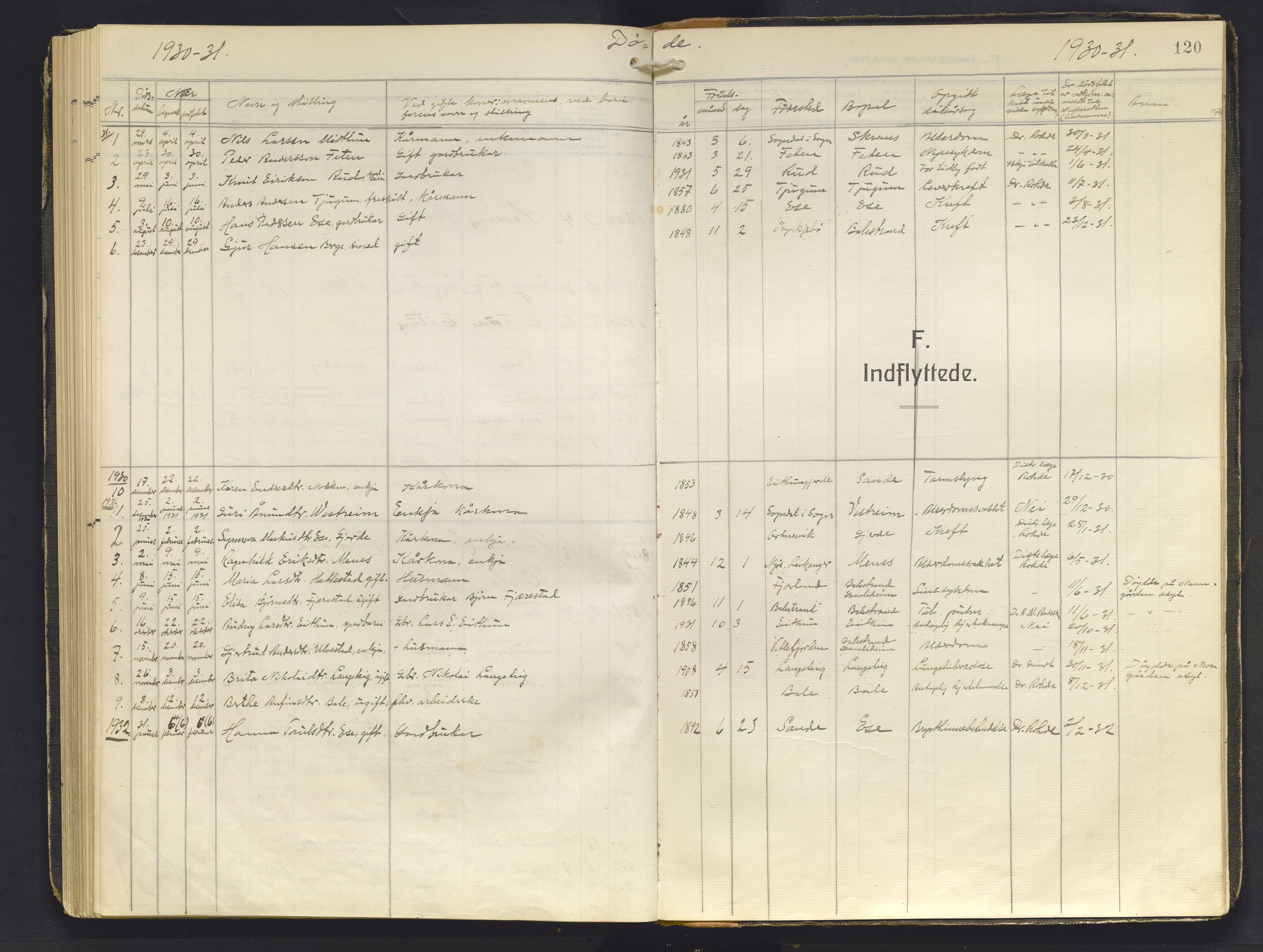 Balestrand sokneprestembete, AV/SAB-A-79601/H/Haa/Haab/L0002: Parish register (official) no. B 2, 1911-1932, p. 120