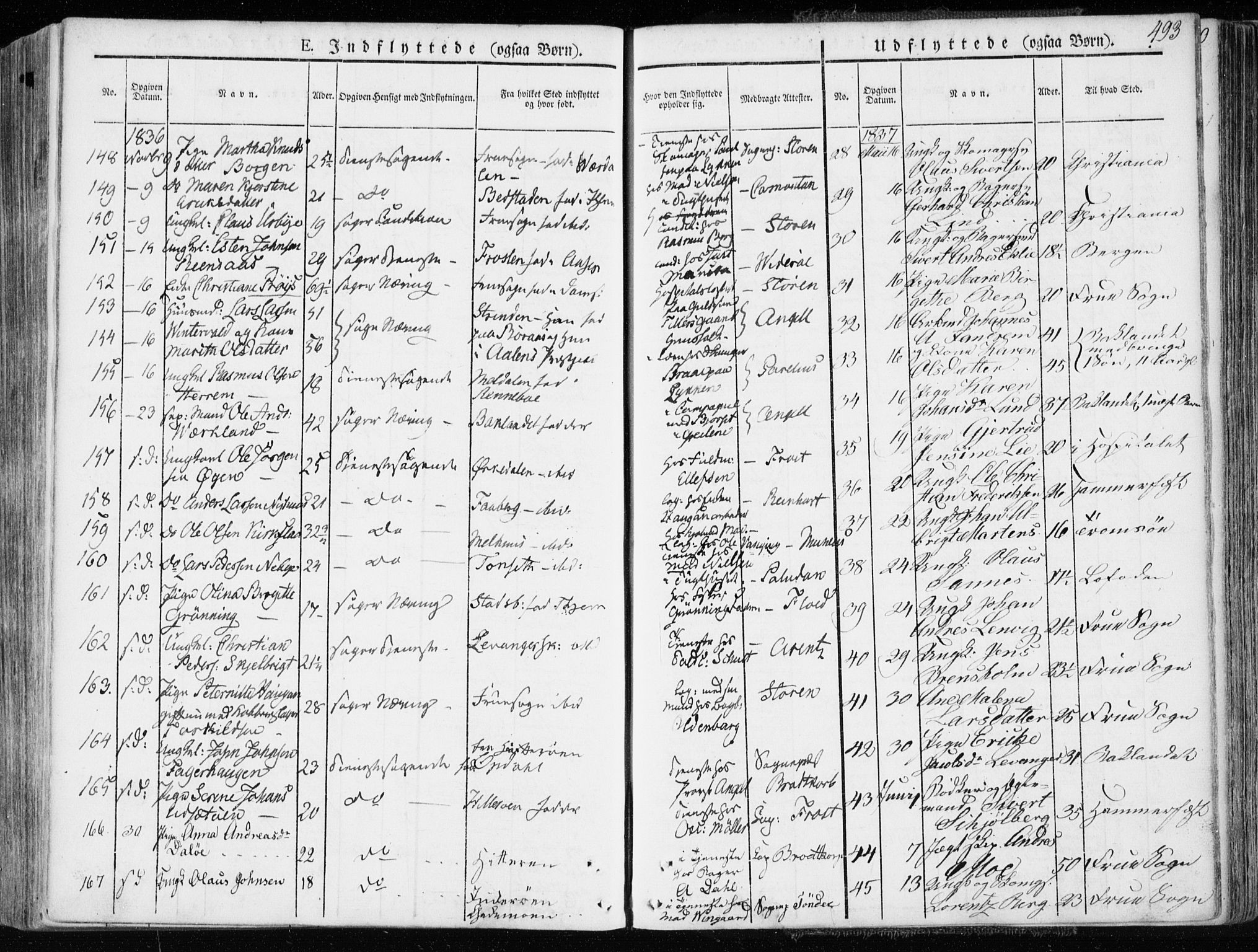 Ministerialprotokoller, klokkerbøker og fødselsregistre - Sør-Trøndelag, AV/SAT-A-1456/601/L0047: Parish register (official) no. 601A15, 1831-1839, p. 493