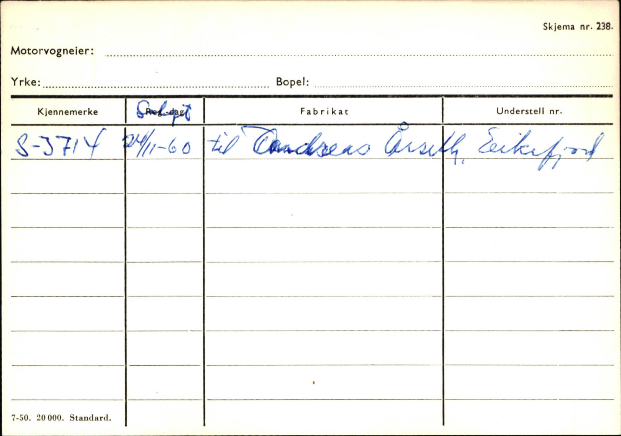 Statens vegvesen, Sogn og Fjordane vegkontor, AV/SAB-A-5301/4/F/L0130: Eigarregister Eid T-Å. Høyanger A-O, 1945-1975, p. 1874