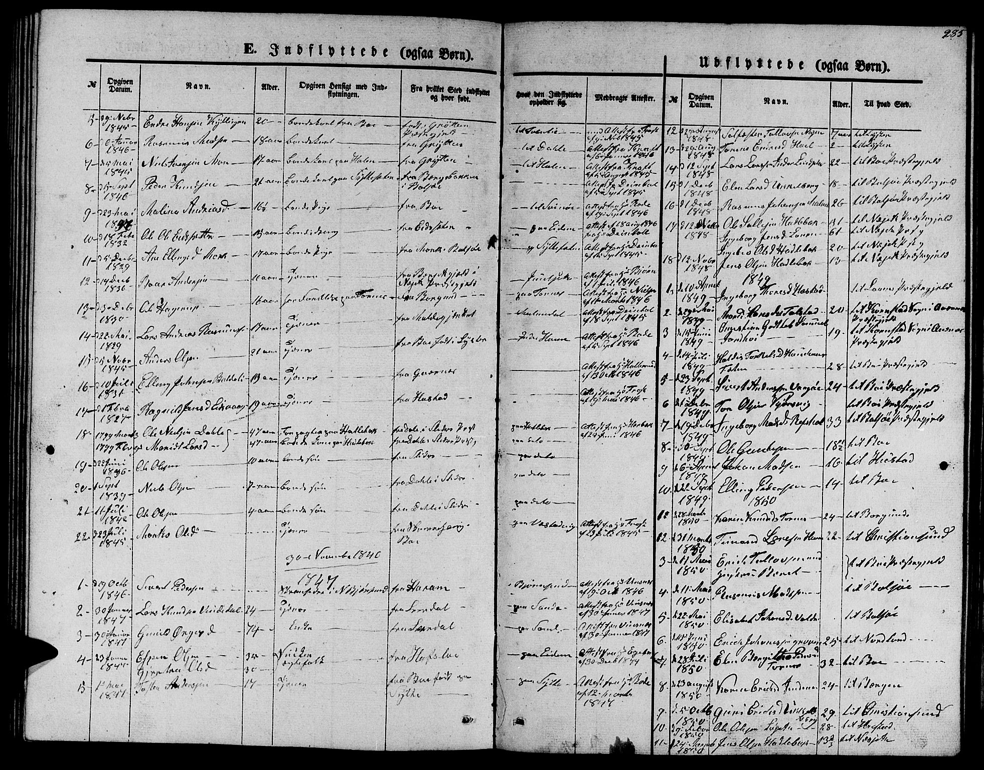 Ministerialprotokoller, klokkerbøker og fødselsregistre - Møre og Romsdal, SAT/A-1454/565/L0753: Parish register (copy) no. 565C02, 1845-1870, p. 284