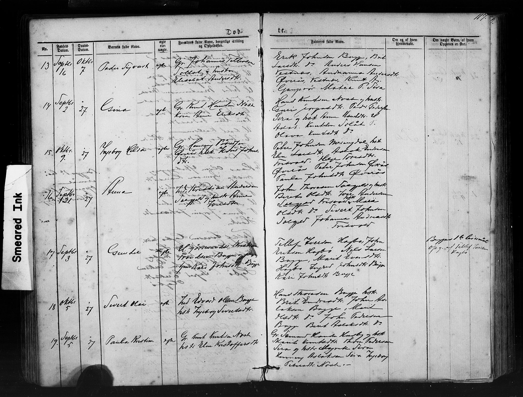 Ministerialprotokoller, klokkerbøker og fødselsregistre - Møre og Romsdal, SAT/A-1454/552/L0638: Parish register (copy) no. 552C01, 1867-1902, p. 117