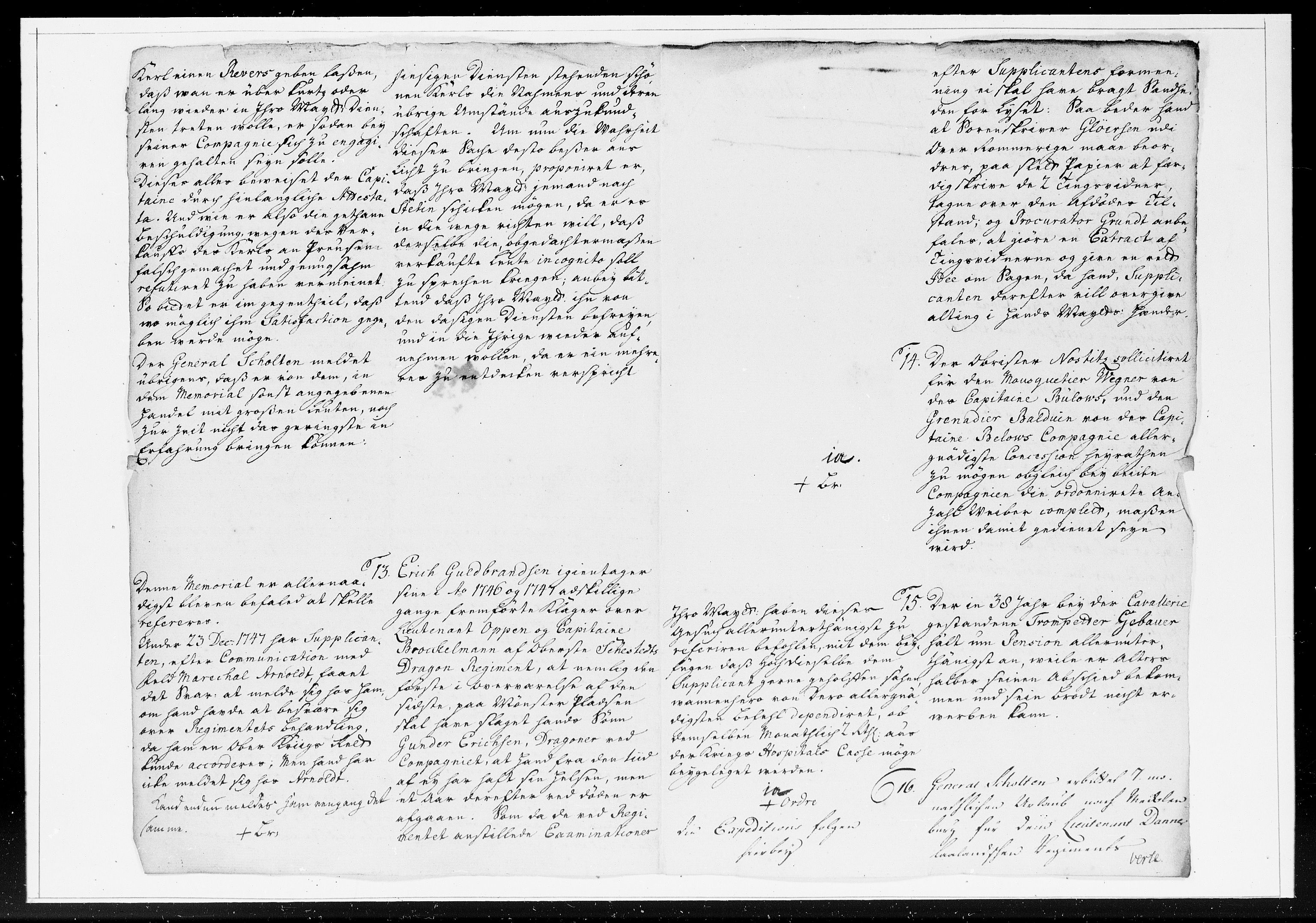 Krigskollegiet, Krigskancelliet, DRA/A-0006/-/1211-1217: Refererede sager, 1749, p. 202