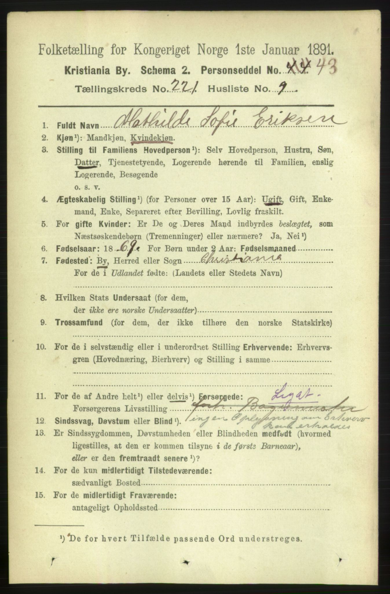 RA, 1891 census for 0301 Kristiania, 1891, p. 132435