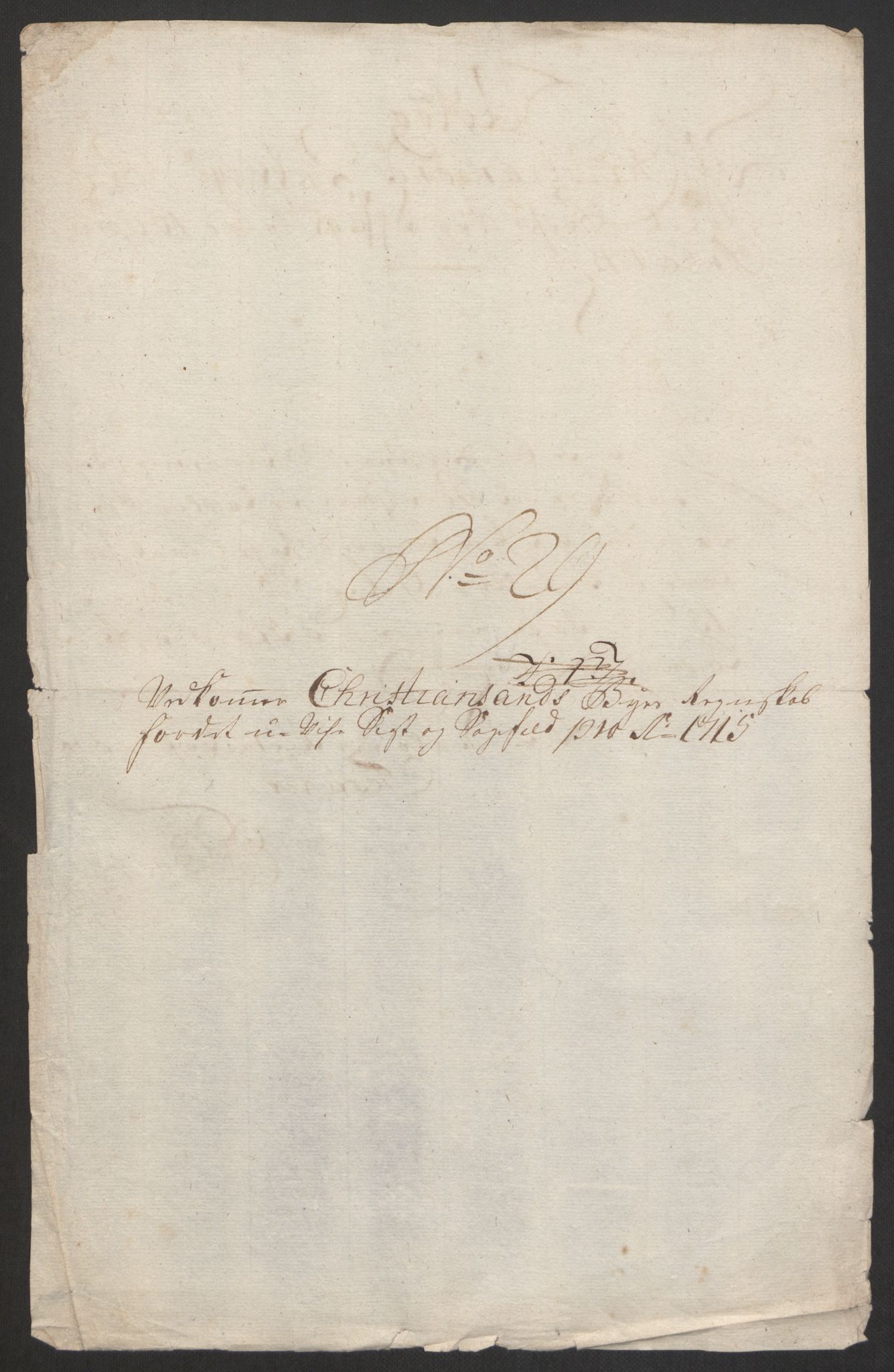 Rentekammeret inntil 1814, Reviderte regnskaper, Byregnskaper, RA/EA-4066/R/Rm/L0285: [M18] Sikt og sakefall, 1681-1718, p. 431