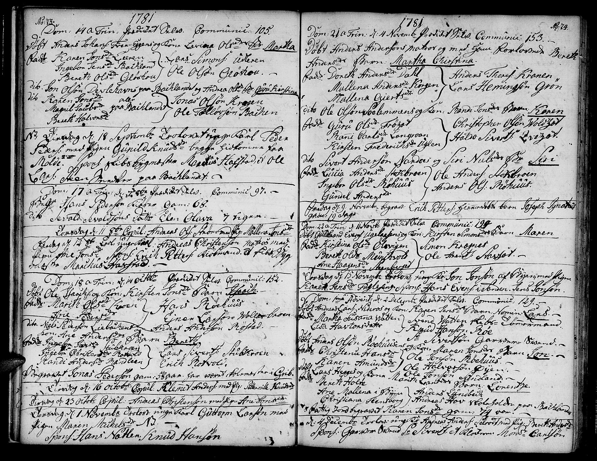 Ministerialprotokoller, klokkerbøker og fødselsregistre - Sør-Trøndelag, SAT/A-1456/604/L0180: Parish register (official) no. 604A01, 1780-1797, p. 23-24