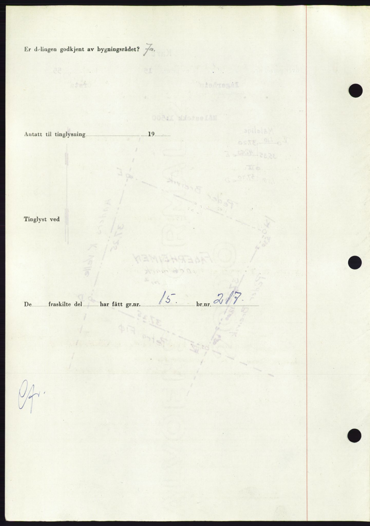 Søre Sunnmøre sorenskriveri, AV/SAT-A-4122/1/2/2C/L0092: Mortgage book no. 18A, 1952-1952, Diary no: : 1473/1952