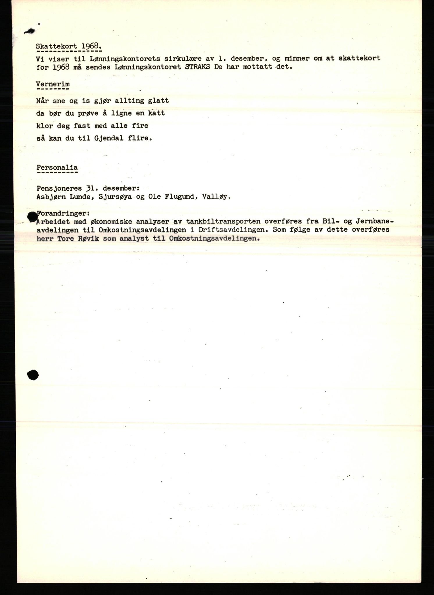 Pa 0982 - Esso Norge A/S, AV/SAST-A-100448/X/Xd/L0004: Esso Extra Nytt, 1963-1976