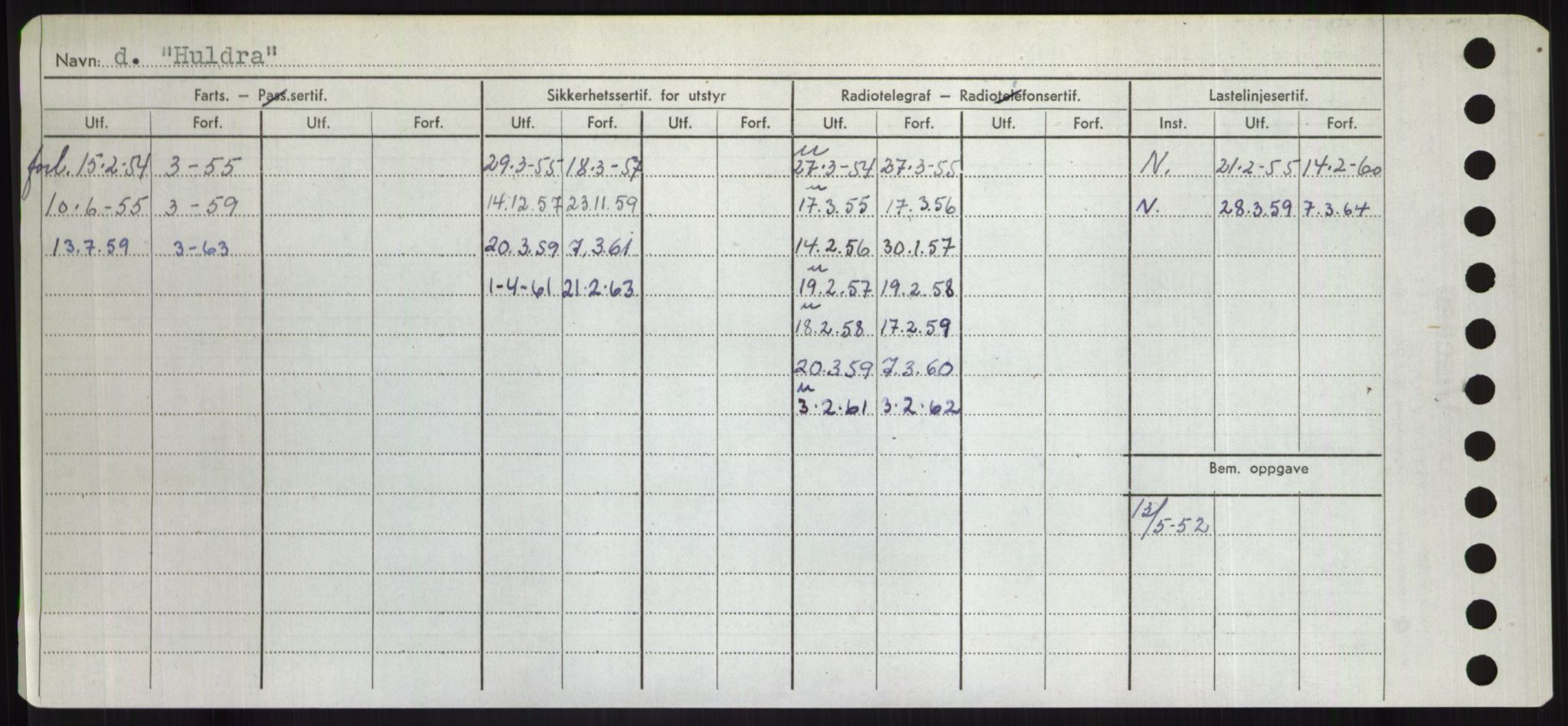 Sjøfartsdirektoratet med forløpere, Skipsmålingen, AV/RA-S-1627/H/Hd/L0017: Fartøy, Holi-Hå, p. 154