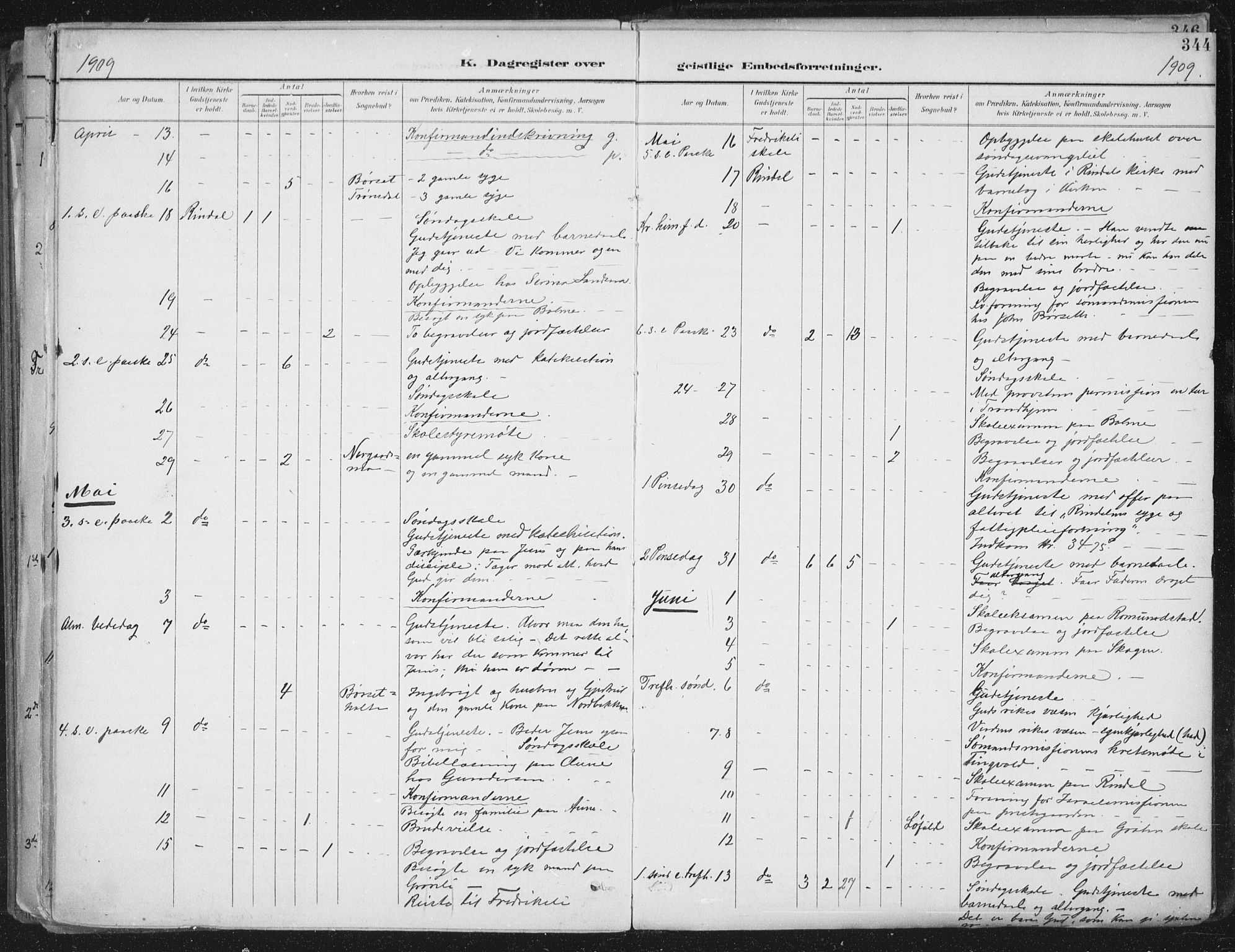 Ministerialprotokoller, klokkerbøker og fødselsregistre - Møre og Romsdal, AV/SAT-A-1454/598/L1072: Parish register (official) no. 598A06, 1896-1910, p. 344