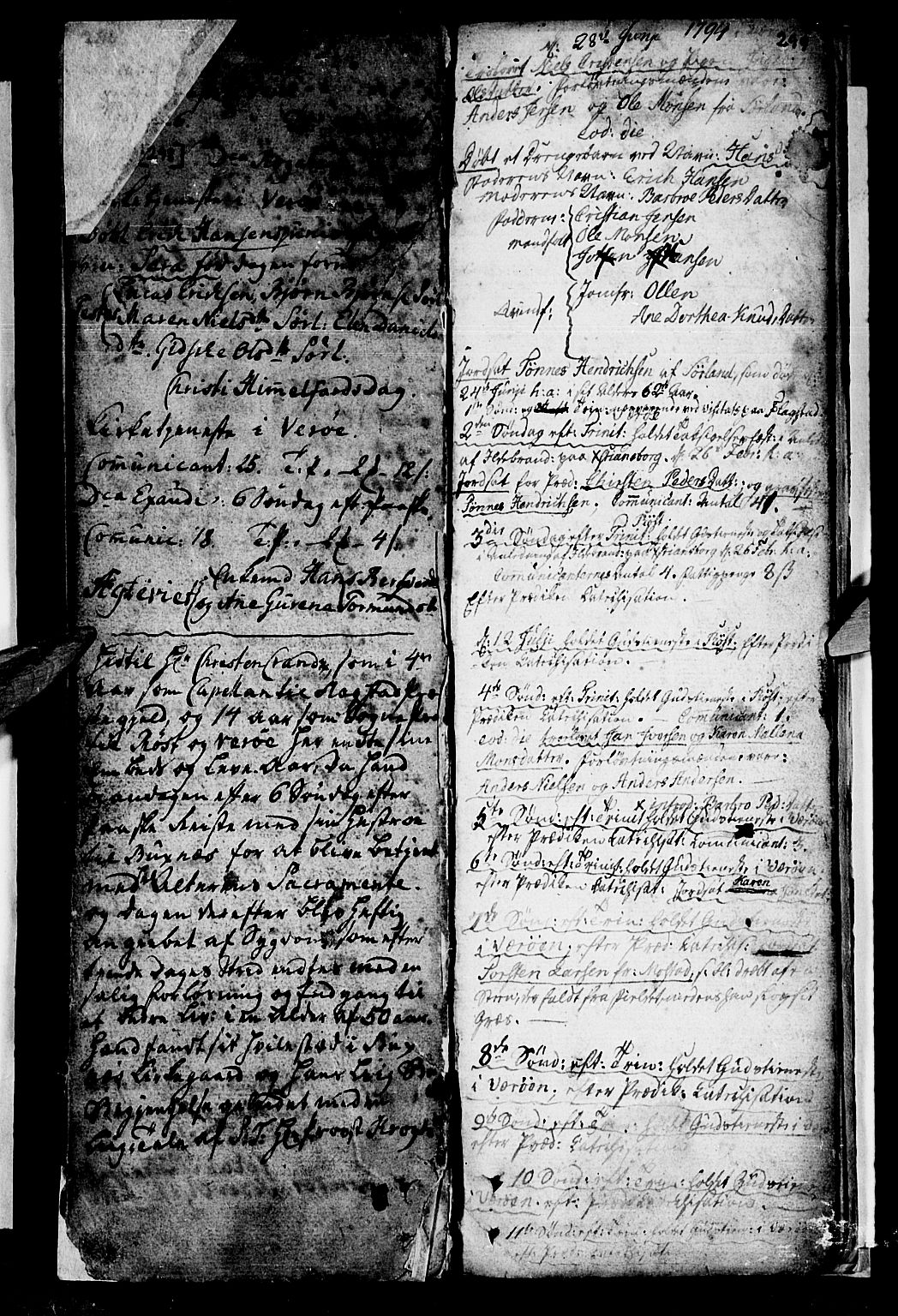 Ministerialprotokoller, klokkerbøker og fødselsregistre - Nordland, AV/SAT-A-1459/807/L0118: Parish register (official) no. 807A01, 1752-1798, p. 298-299