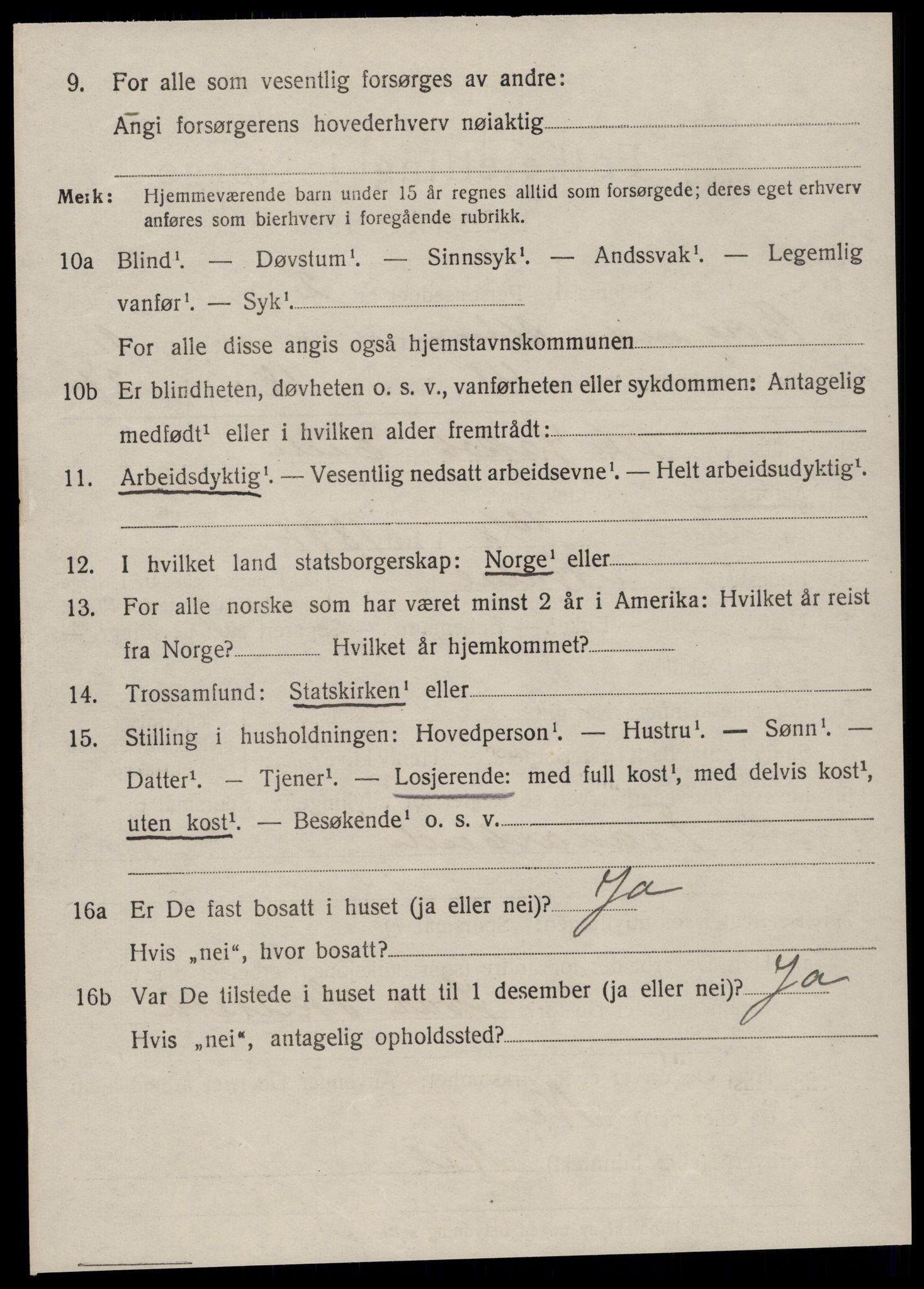 SAT, 1920 census for Borgund, 1920, p. 10405