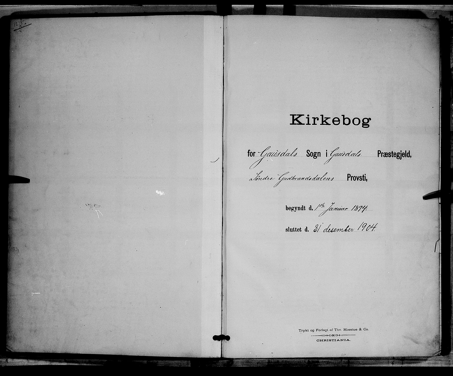 Østre Gausdal prestekontor, AV/SAH-PREST-092/H/Ha/Hab/L0002: Parish register (copy) no. 2, 1894-1904