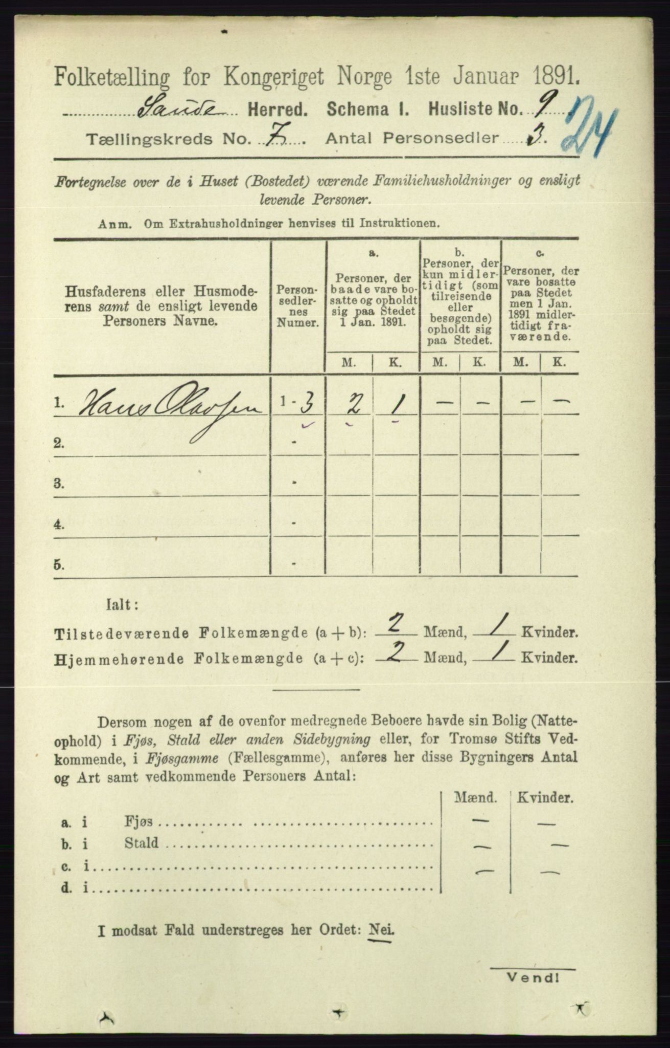 RA, 1891 census for 0822 Sauherad, 1891, p. 1992