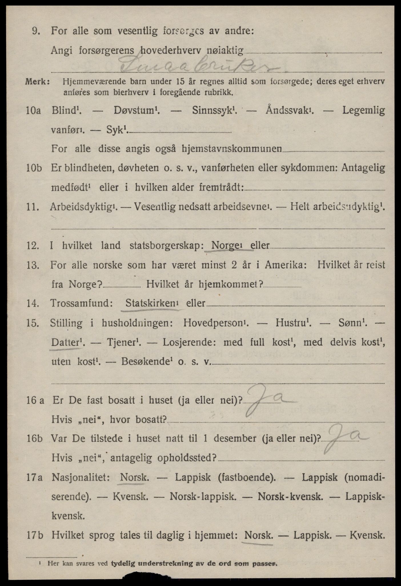 SAT, 1920 census for Malvik, 1920, p. 1831