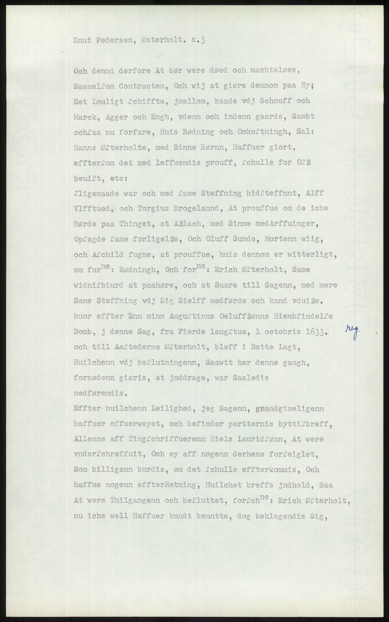 Samlinger til kildeutgivelse, Diplomavskriftsamlingen, AV/RA-EA-4053/H/Ha, p. 43