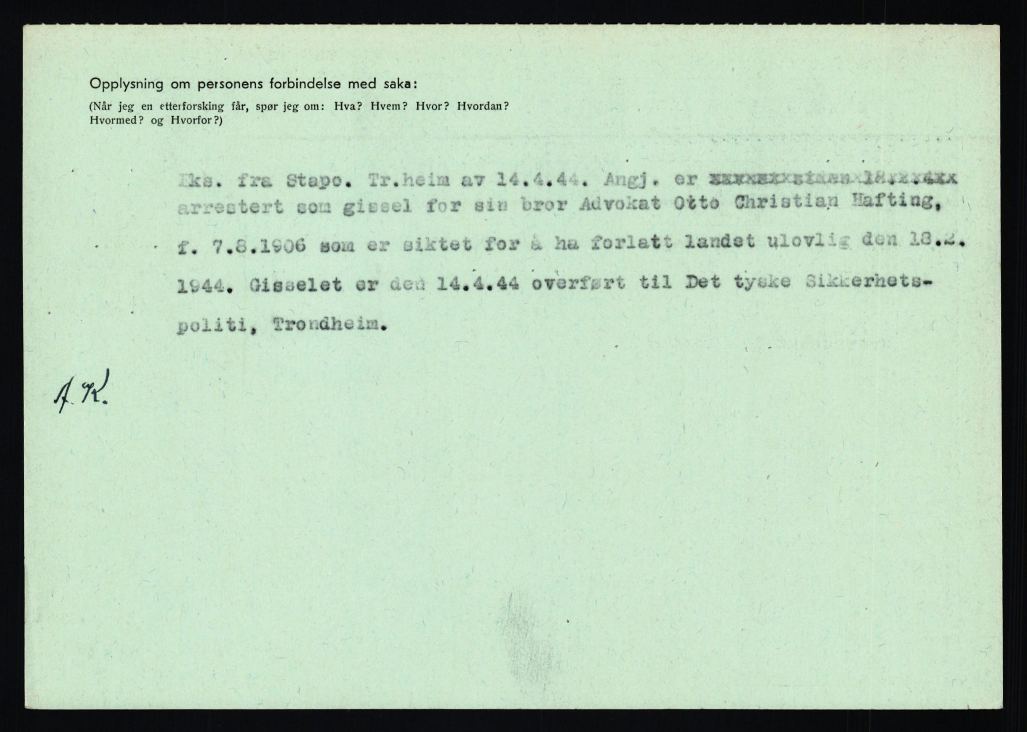 Statspolitiet - Hovedkontoret / Osloavdelingen, AV/RA-S-1329/C/Ca/L0005: Furali - Hamula, 1943-1945, p. 3796