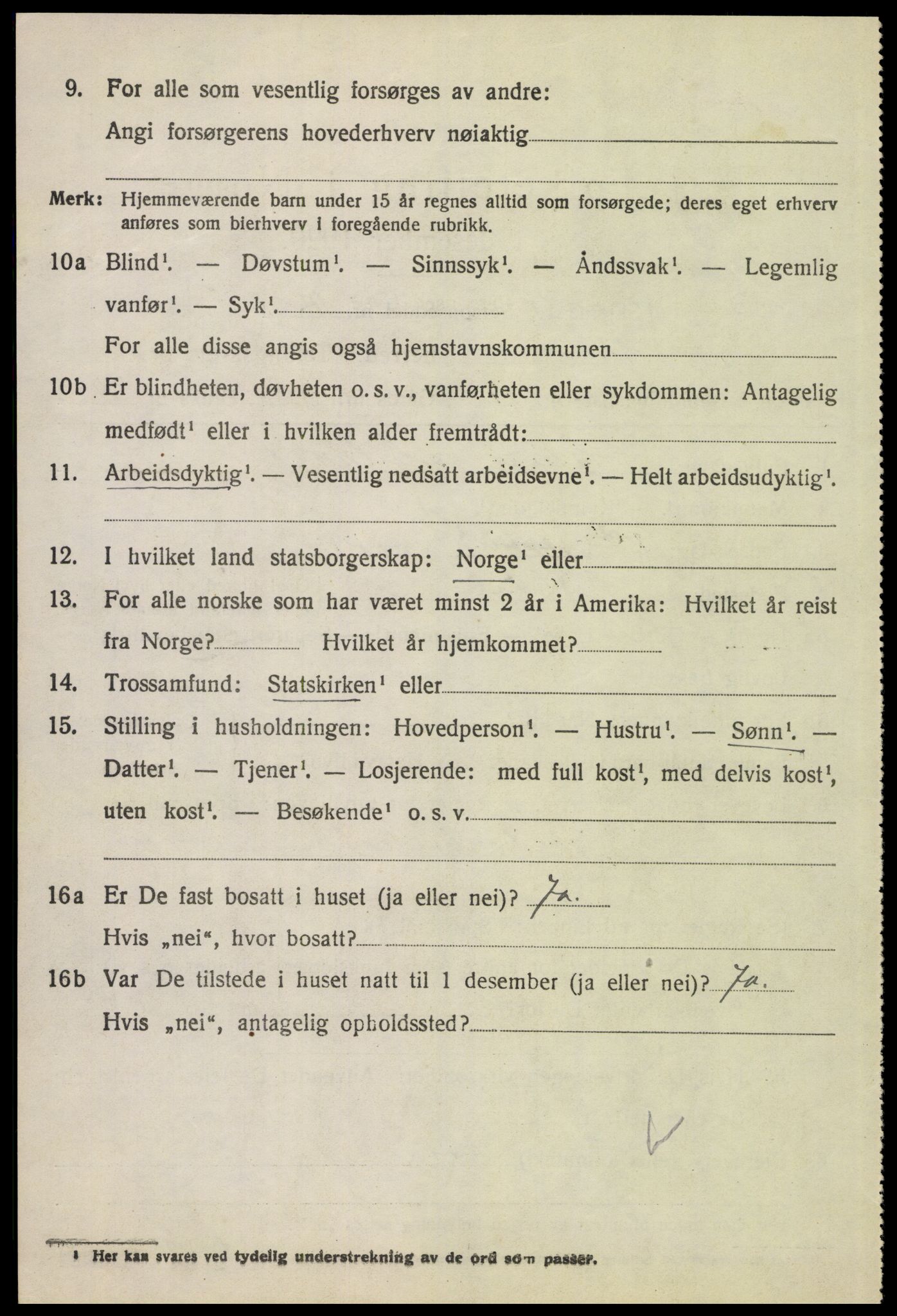 SAH, 1920 census for Alvdal, 1920, p. 1673