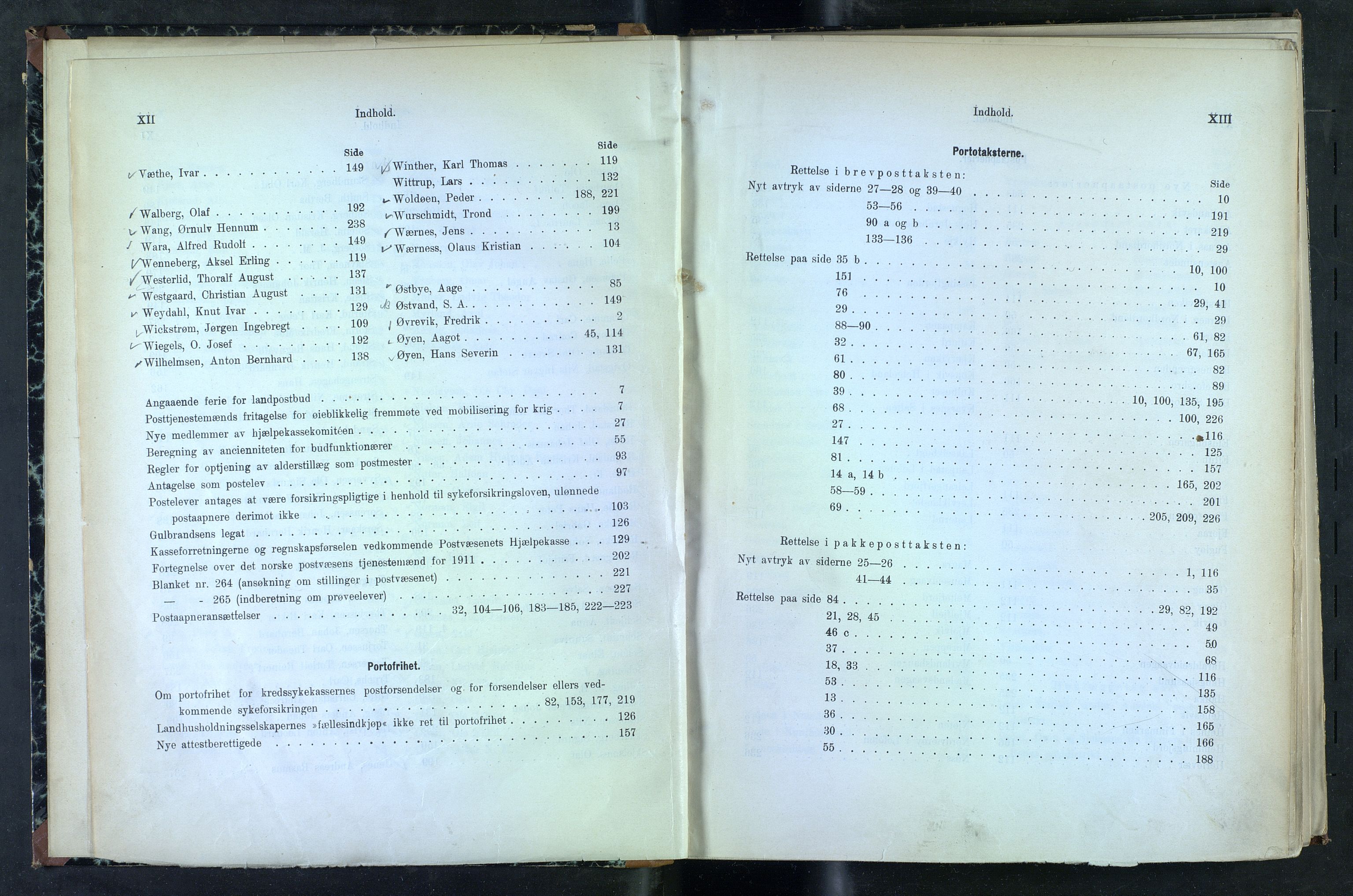 Norges Postmuseums bibliotek, NOPO/-/-/-: Sirkulærer fra Poststyrelsen, 1911