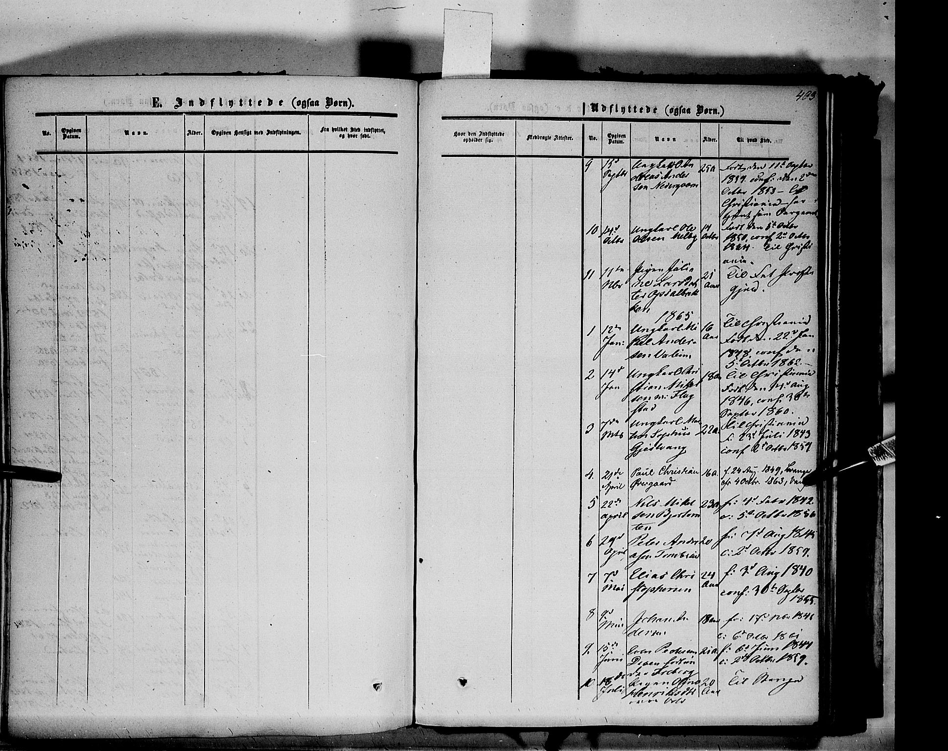 Vang prestekontor, Hedmark, AV/SAH-PREST-008/H/Ha/Haa/L0012: Parish register (official) no. 12, 1855-1870, p. 403