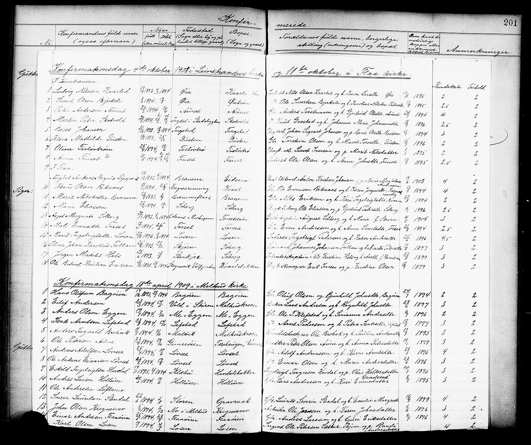 Ministerialprotokoller, klokkerbøker og fødselsregistre - Sør-Trøndelag, SAT/A-1456/691/L1094: Parish register (copy) no. 691C05, 1879-1911, p. 201h
