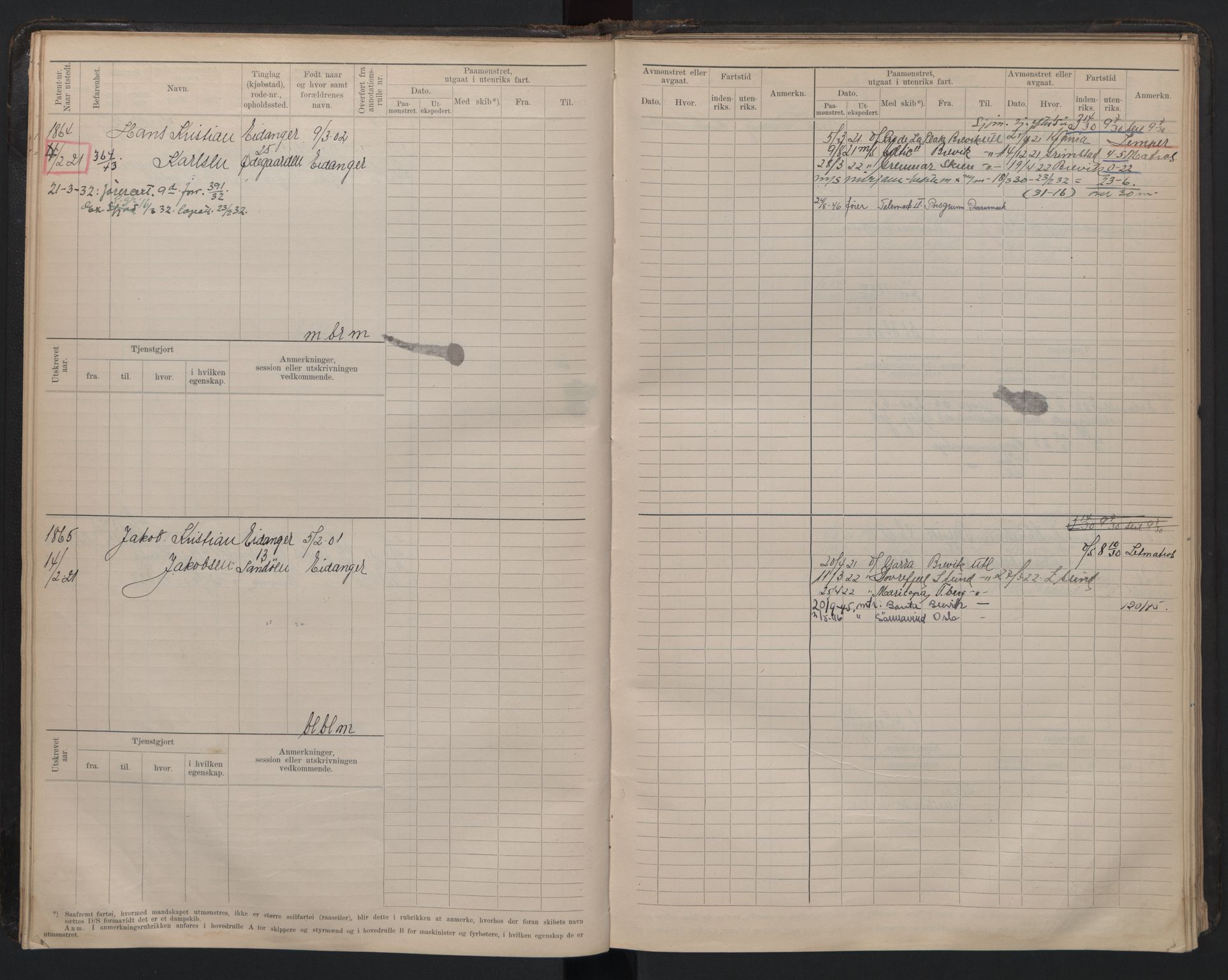 Brevik innrulleringskontor, AV/SAKO-A-833/F/Fb/L0006: Hovedrulle, 1916-1948, p. 23