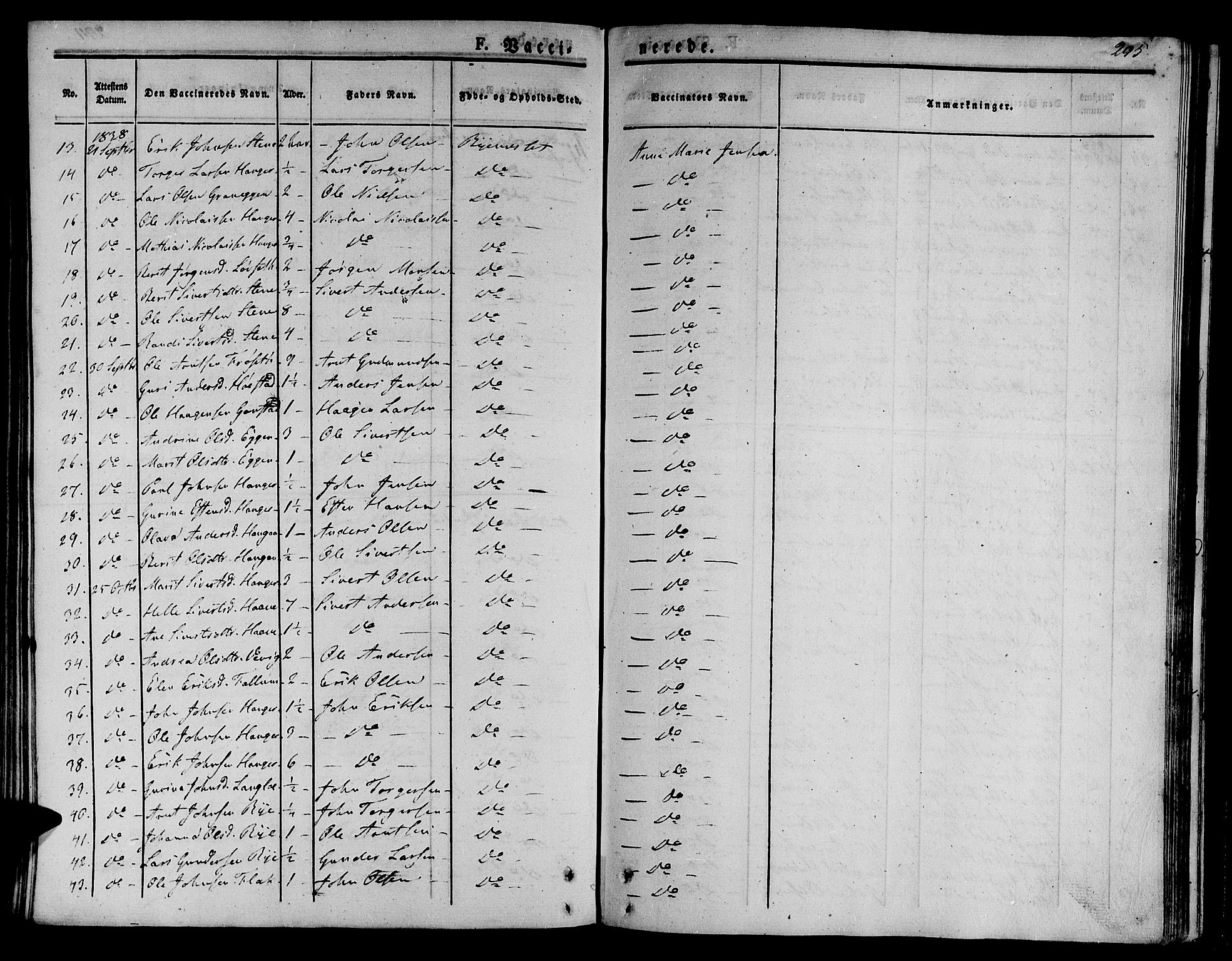 Ministerialprotokoller, klokkerbøker og fødselsregistre - Sør-Trøndelag, SAT/A-1456/612/L0374: Parish register (official) no. 612A07 /1, 1829-1845, p. 295