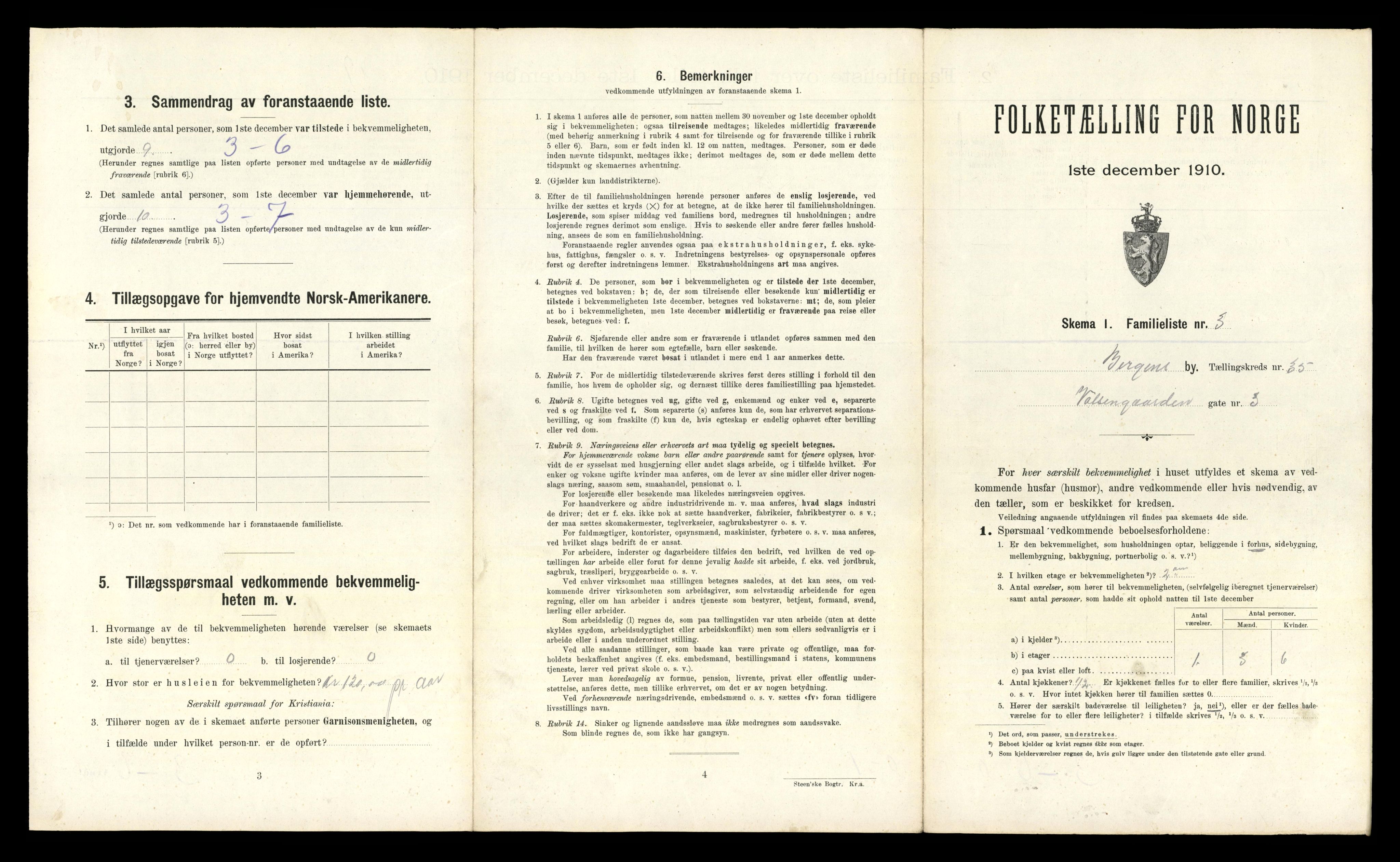 RA, 1910 census for Bergen, 1910, p. 11967