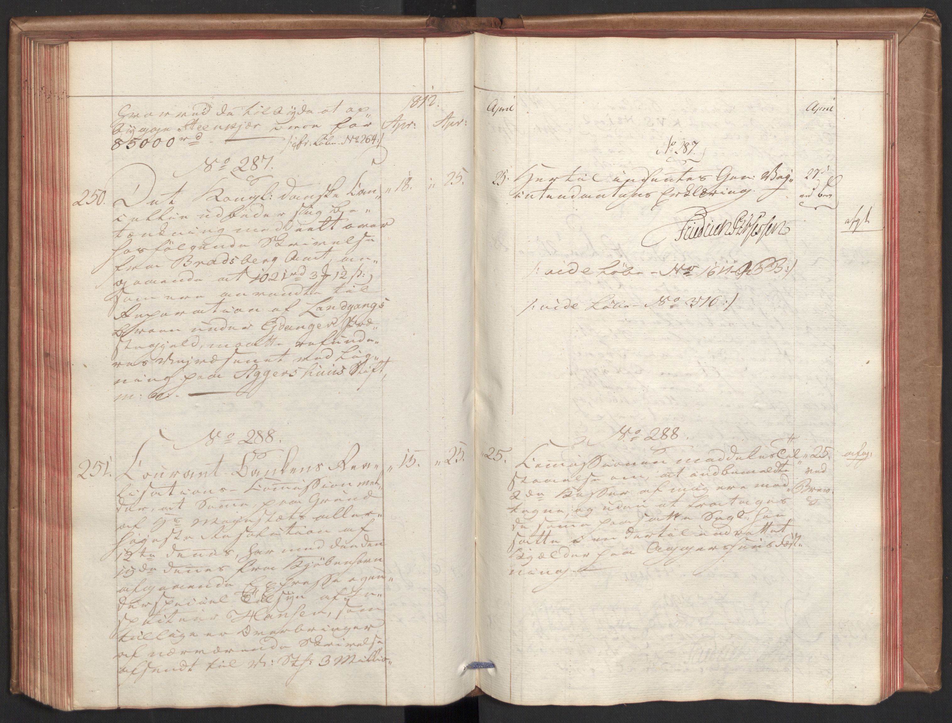 Stattholderembetet 1810-1814, 2. kontor (Kontor B), AV/RA-EA-5432/Aa/L0001: Kollegial referatprotokoll,  j.nr. 1-283,  l.nr. 1-327, 1810-1812, p. 166