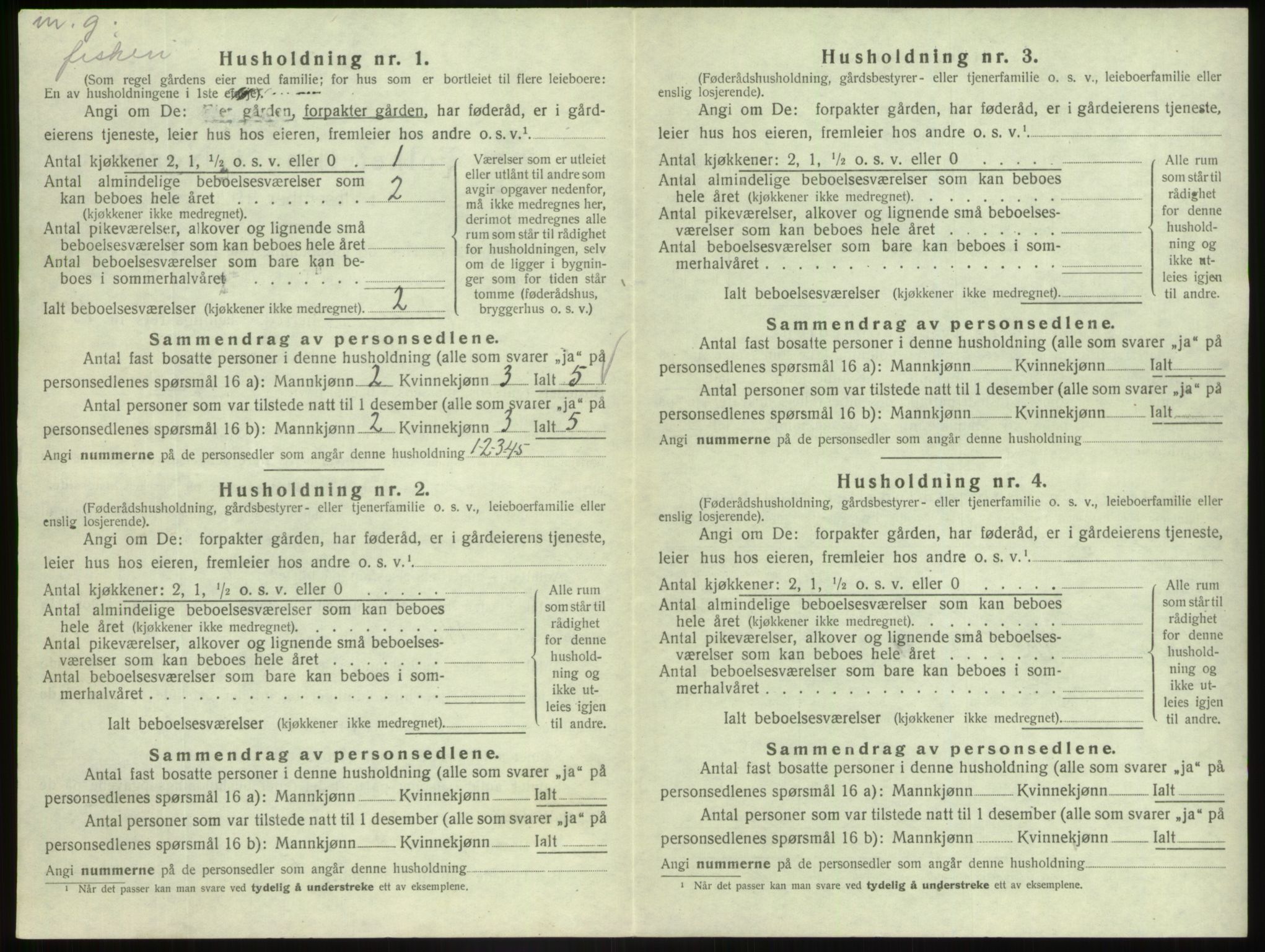 SAB, 1920 census for Askvoll, 1920, p. 729