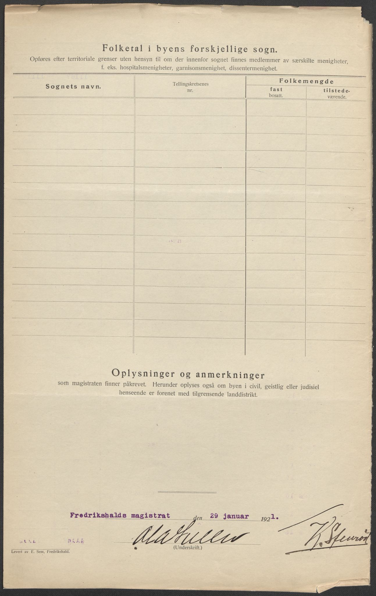 SAO, 1920 census for Fredrikshald, 1920, p. 5