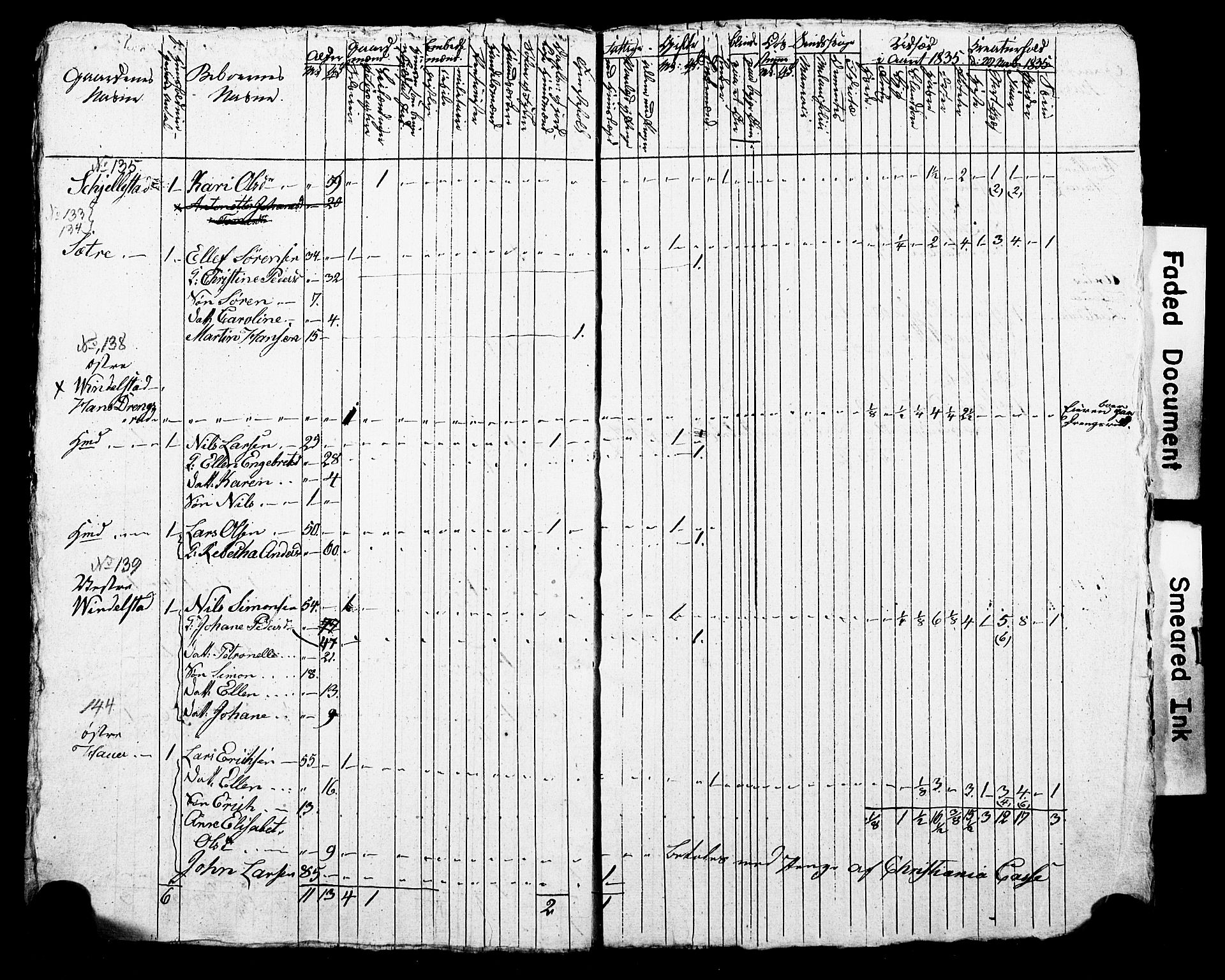 SAO, Census 1835 for Asker, 1835, p. 44