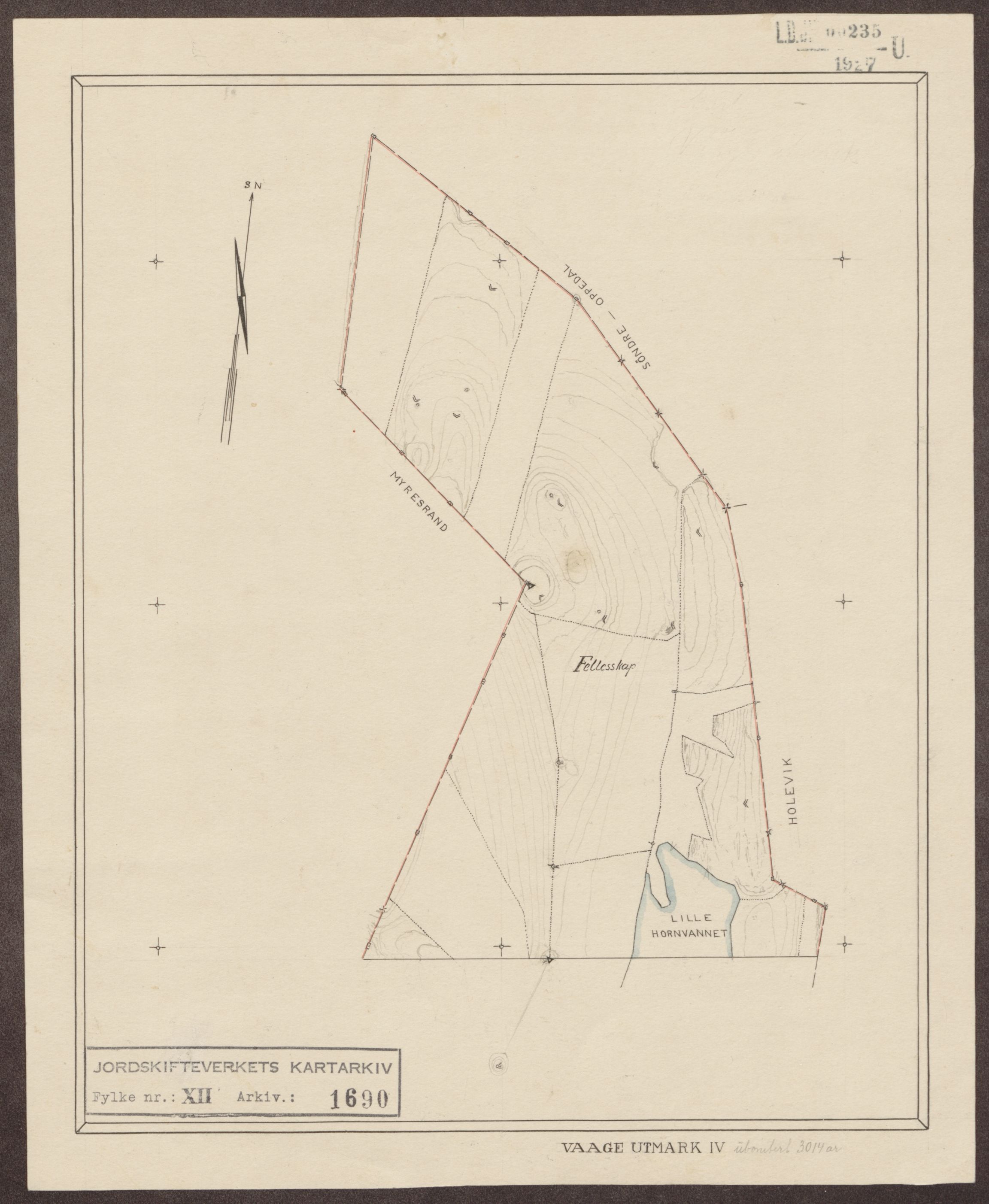 Jordskifteverkets kartarkiv, RA/S-3929/T, 1859-1988, p. 1962