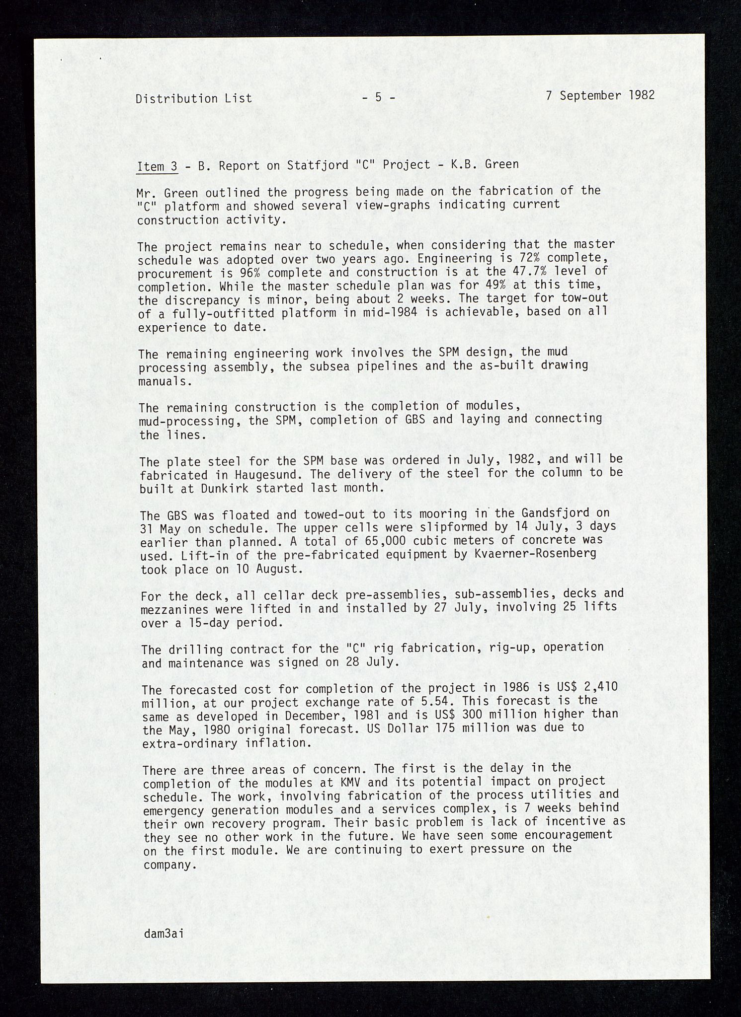 Pa 1578 - Mobil Exploration Norway Incorporated, AV/SAST-A-102024/4/D/Da/L0168: Sak og korrespondanse og styremøter, 1973-1986, p. 169