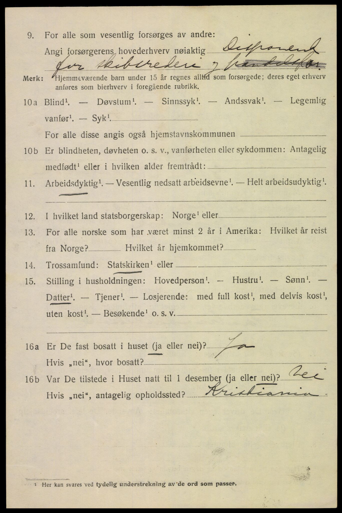 SAK, 1920 census for Mandal, 1920, p. 8208