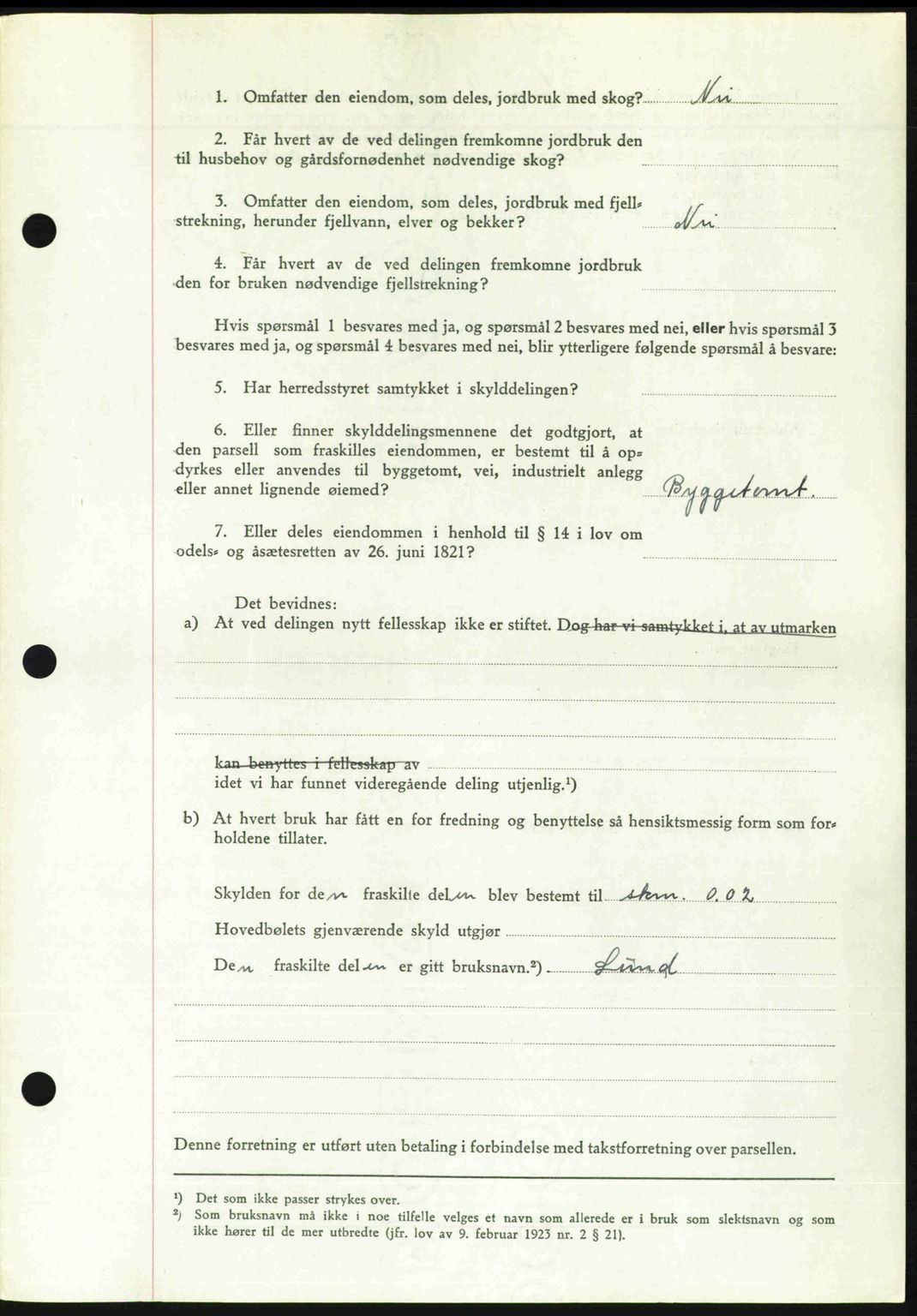 Romsdal sorenskriveri, AV/SAT-A-4149/1/2/2C: Mortgage book no. A30, 1949-1949, Diary no: : 1932/1949