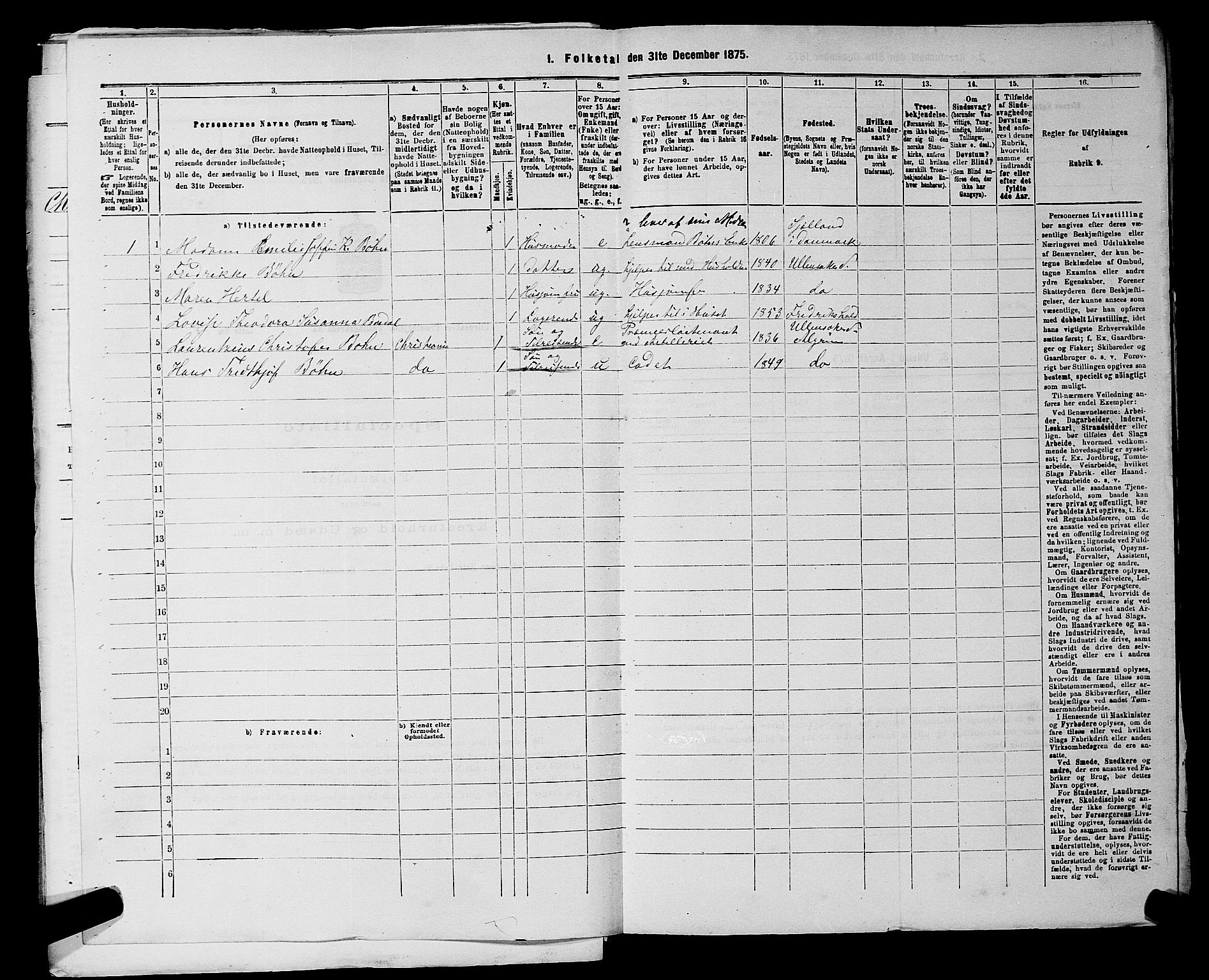 RA, 1875 census for 0235P Ullensaker, 1875, p. 1058