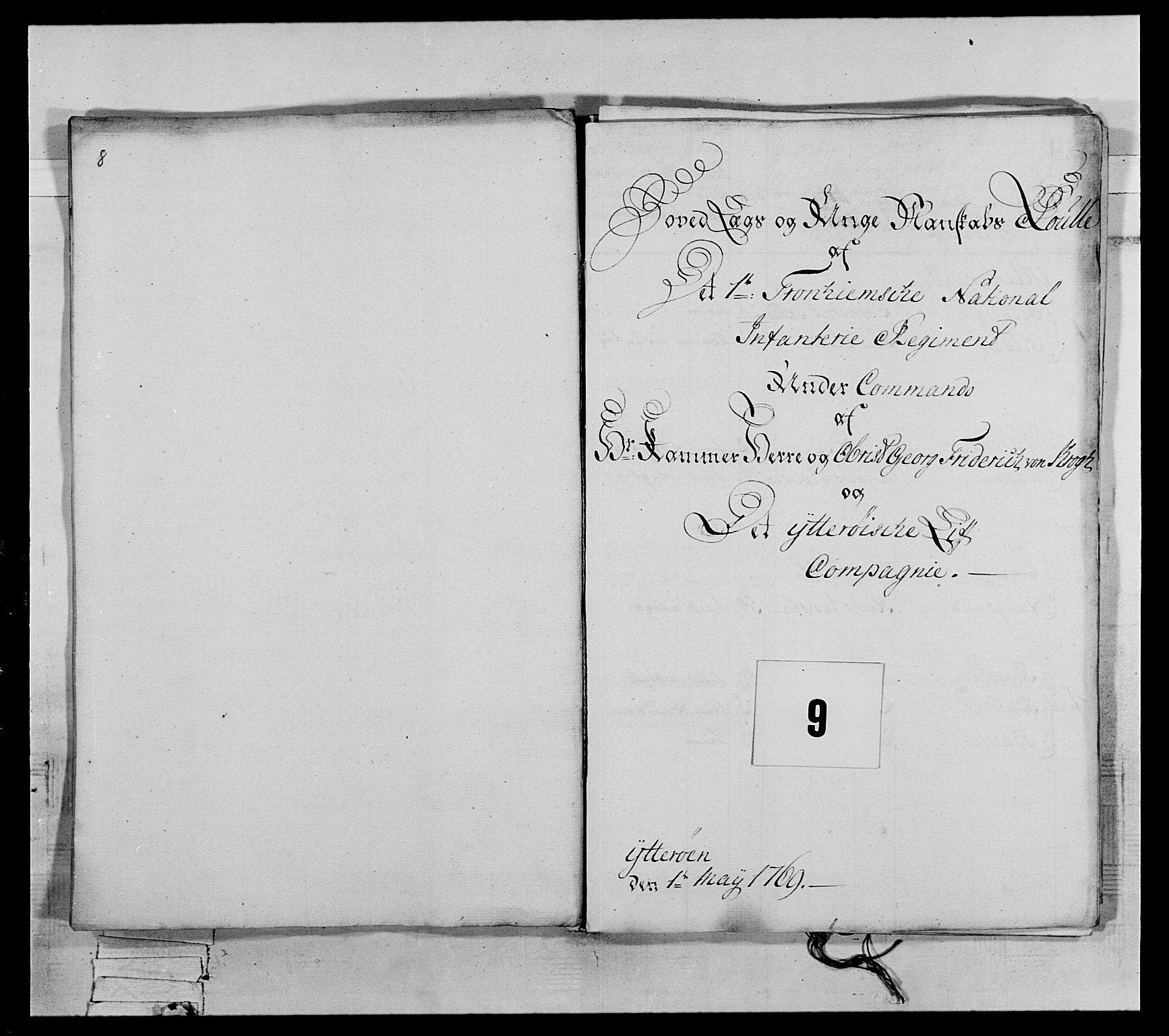 Generalitets- og kommissariatskollegiet, Det kongelige norske kommissariatskollegium, RA/EA-5420/E/Eh/L0071: 1. Trondheimske nasjonale infanteriregiment, 1769-1772, p. 132