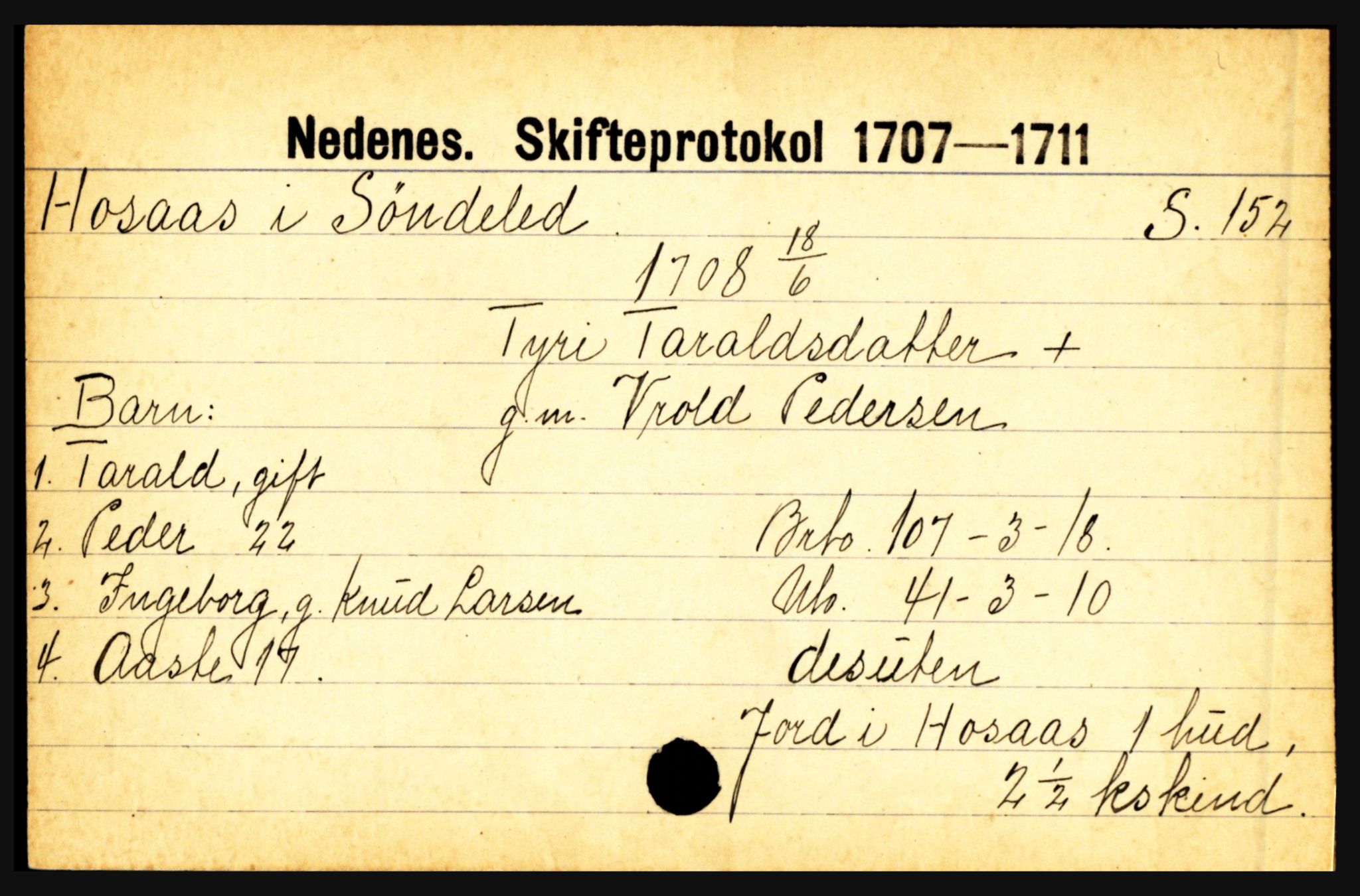 Nedenes sorenskriveri før 1824, AV/SAK-1221-0007/H, p. 13081