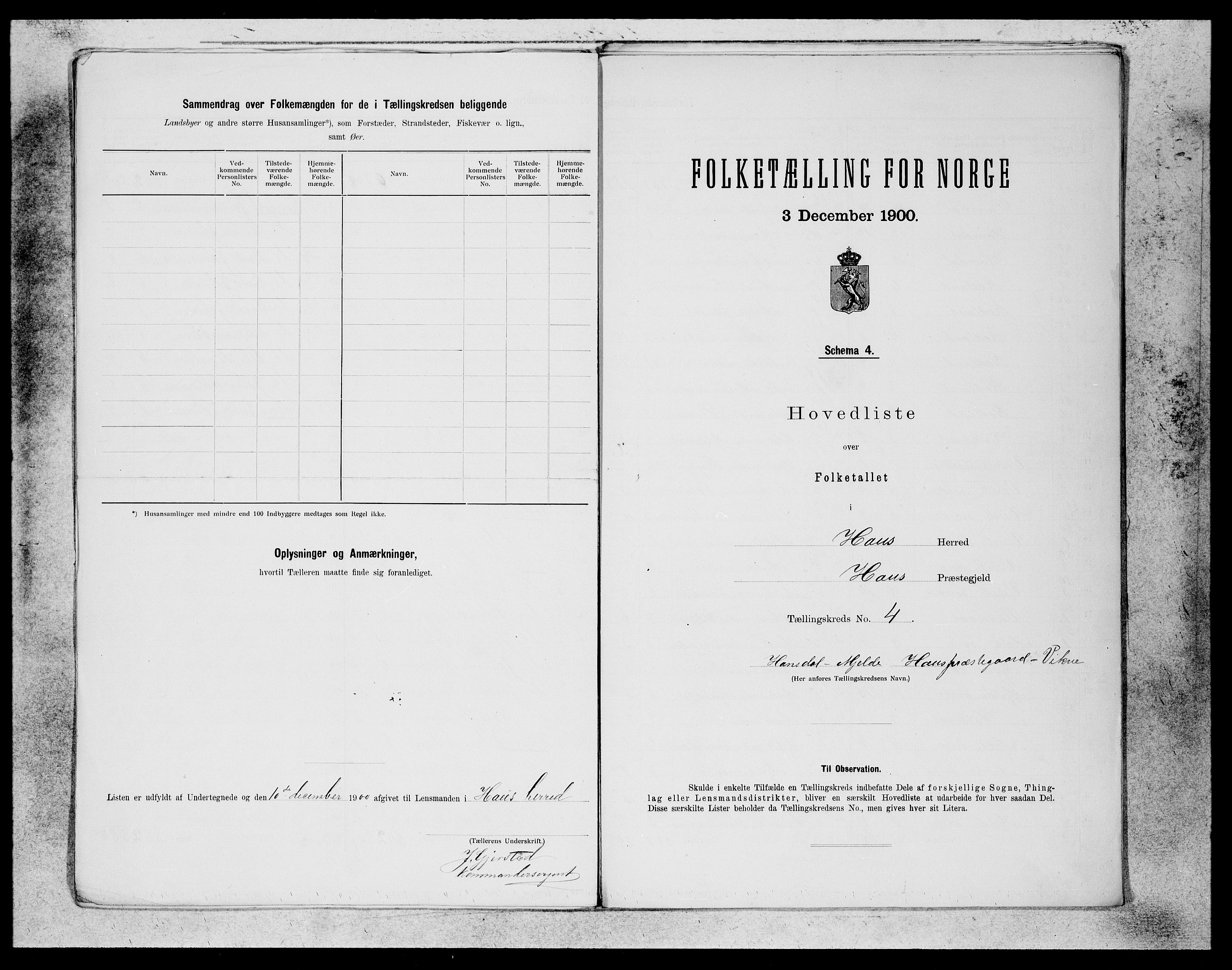 SAB, 1900 census for Haus, 1900, p. 7