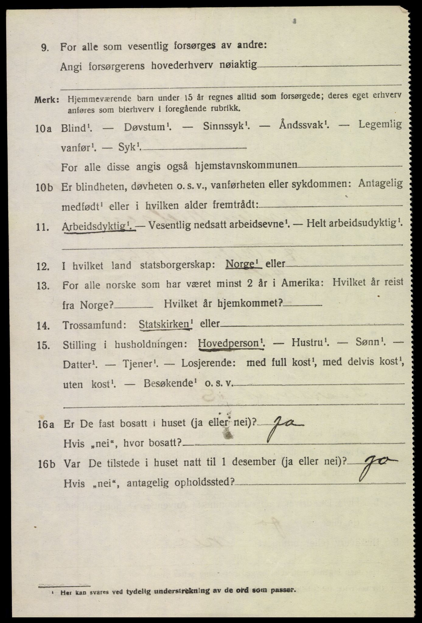 SAK, 1920 census for Holt, 1920, p. 7129