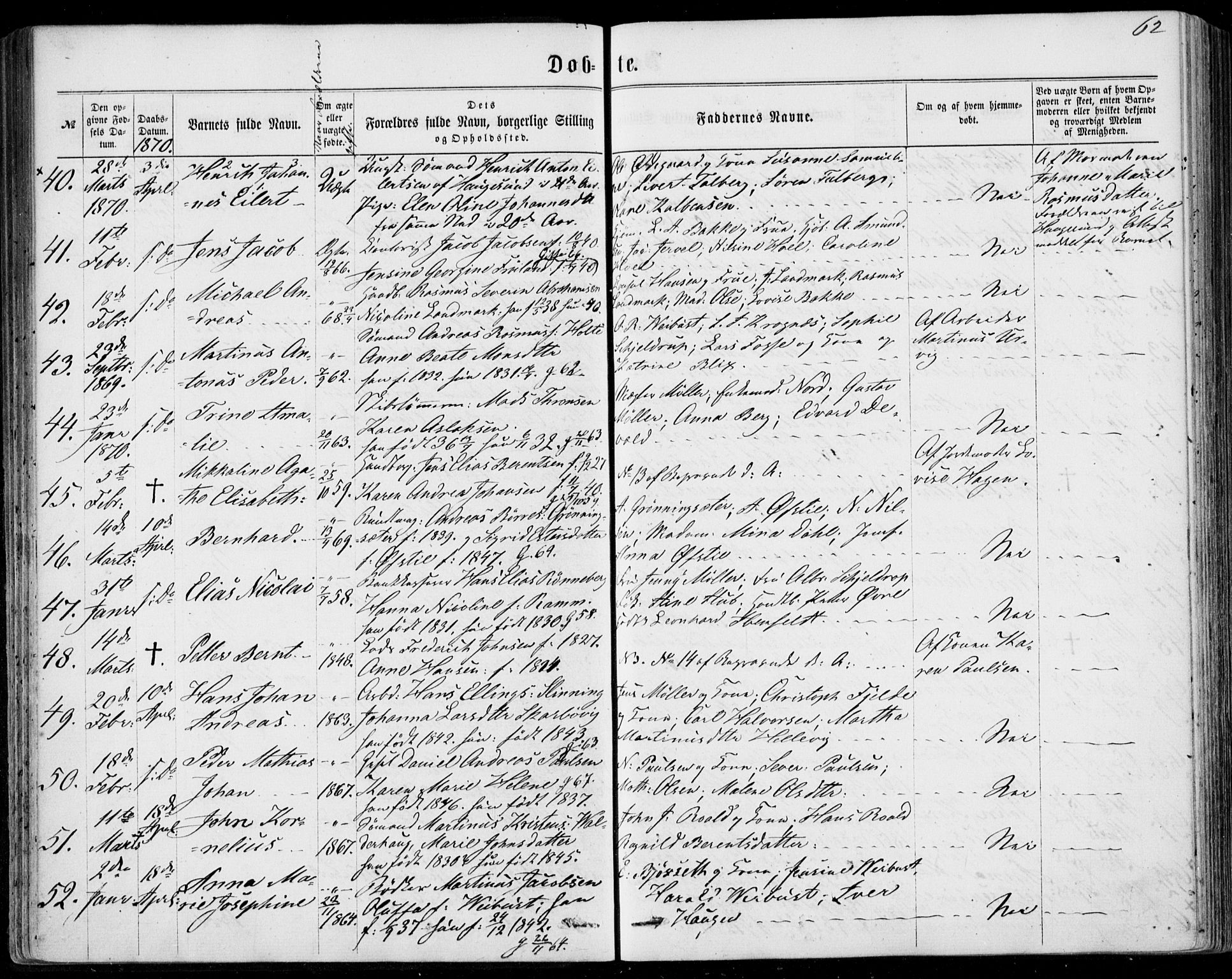 Ministerialprotokoller, klokkerbøker og fødselsregistre - Møre og Romsdal, AV/SAT-A-1454/529/L0452: Parish register (official) no. 529A02, 1864-1871, p. 62