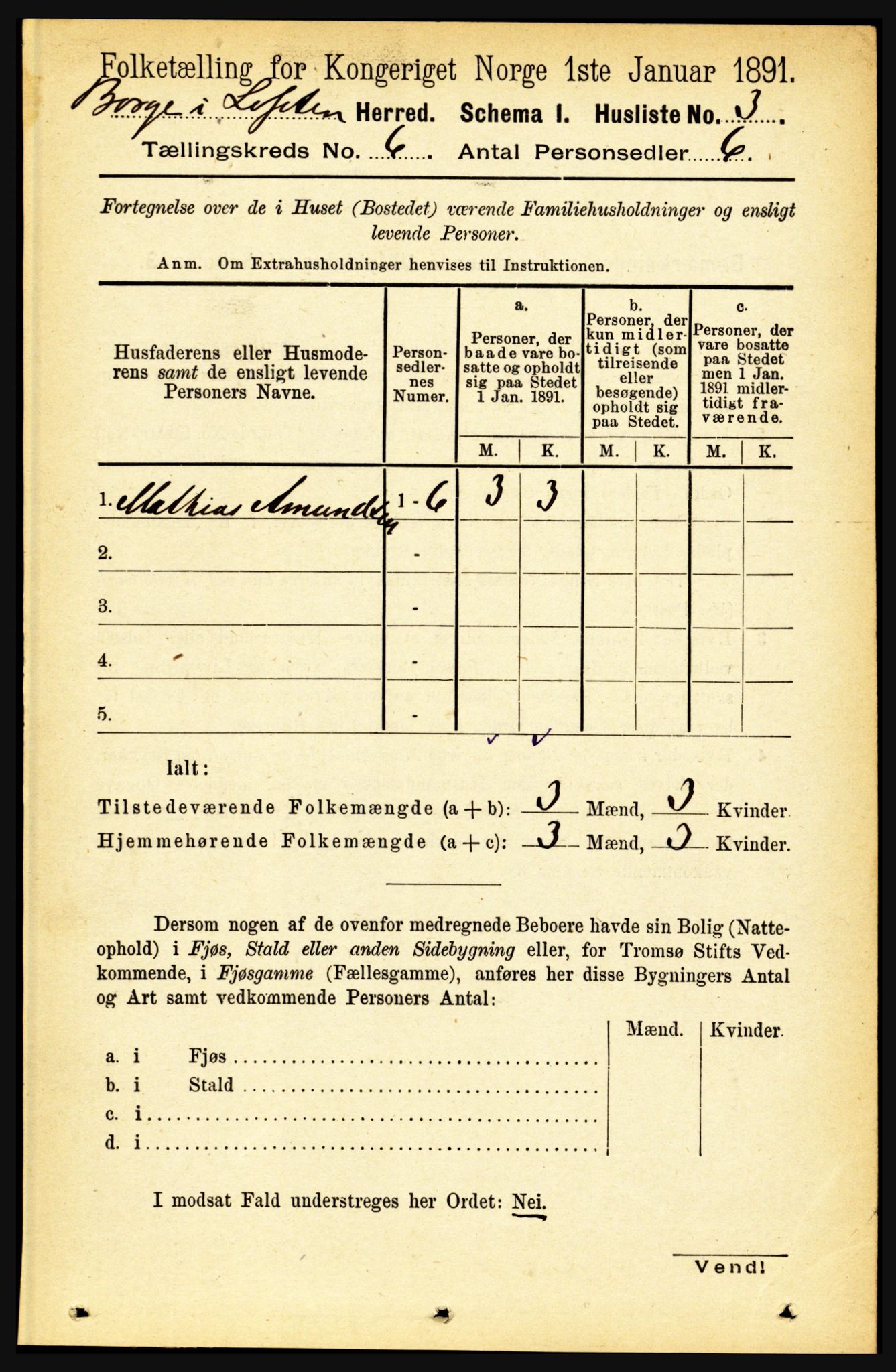 RA, 1891 census for 1862 Borge, 1891, p. 3875