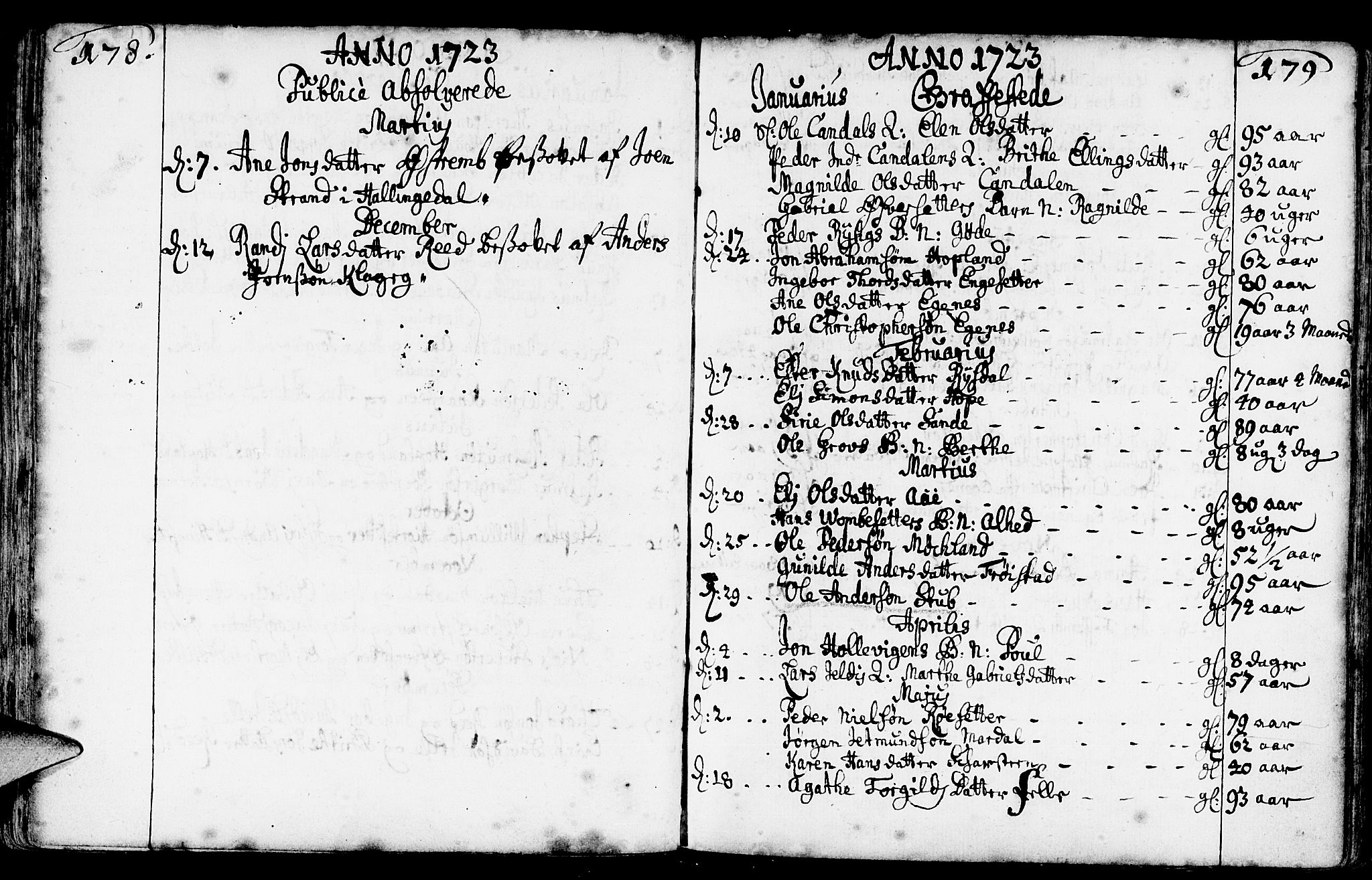 Gloppen sokneprestembete, AV/SAB-A-80101/H/Haa/Haaa/L0002: Parish register (official) no. A 2, 1712-1735, p. 178-179