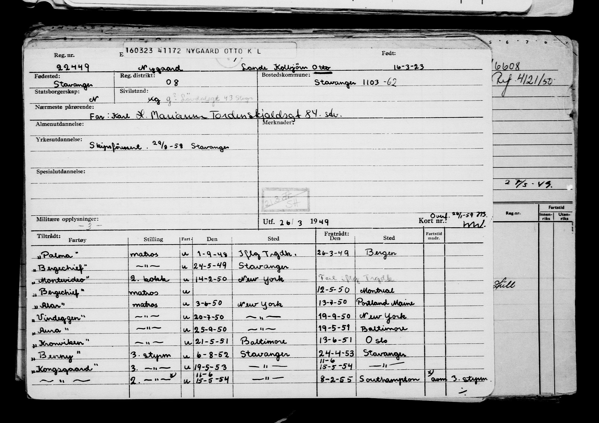 Direktoratet for sjømenn, AV/RA-S-3545/G/Gb/L0216: Hovedkort, 1923, p. 487