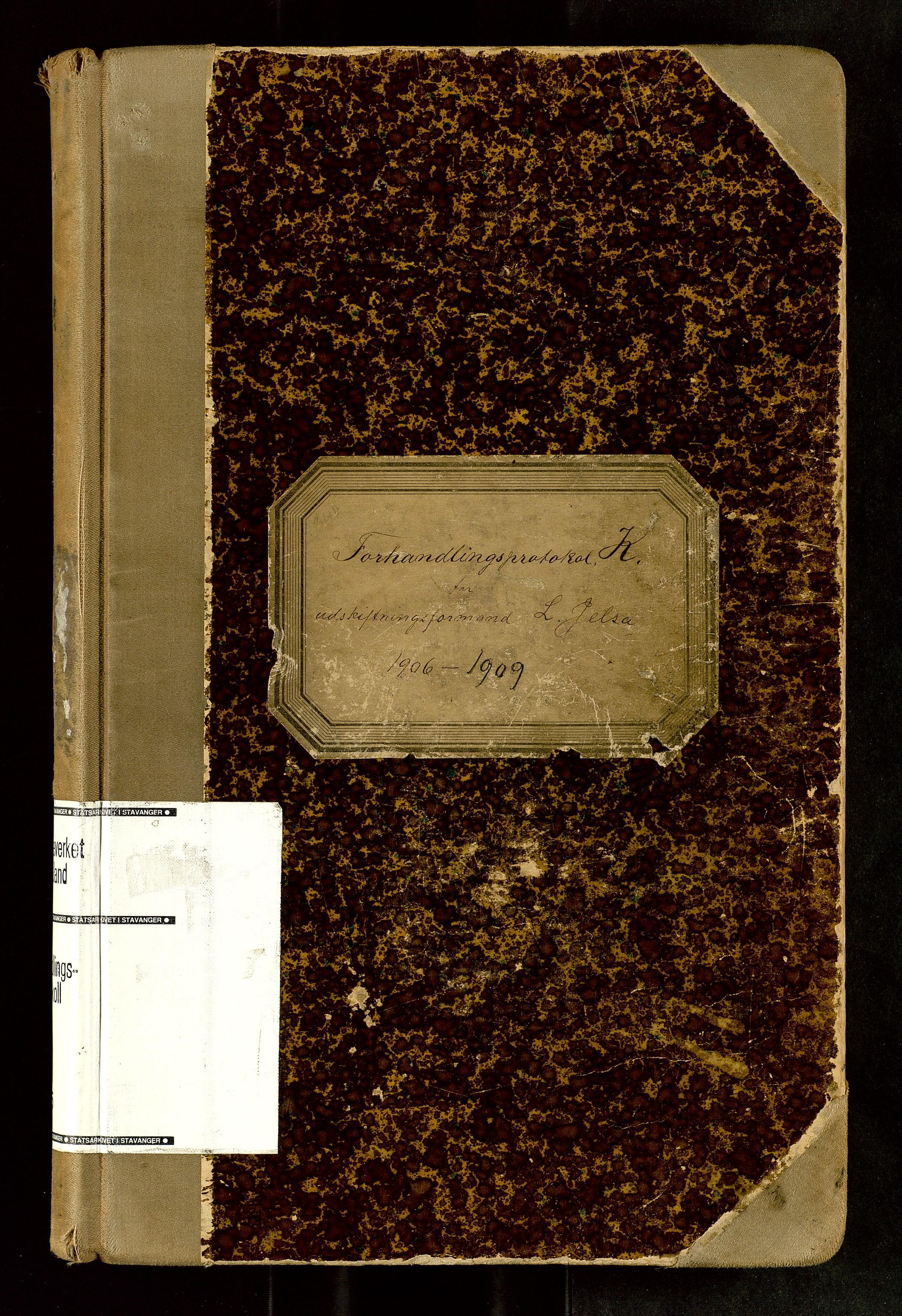 Rogaland jordskifterett, AV/SAST-A-102426/Oa/L0065: Forhandlingsprotokoll, 1906-1909