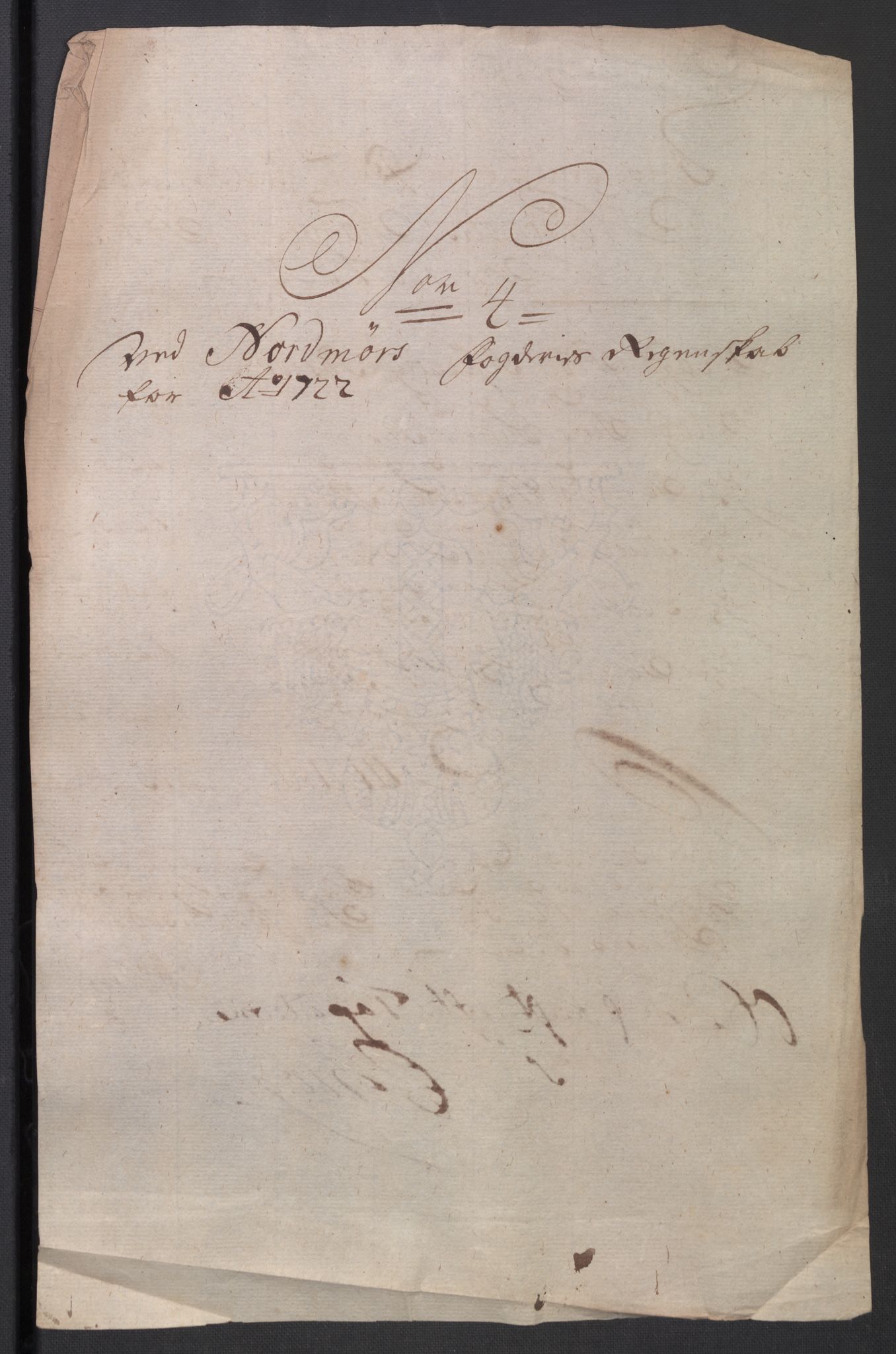 Rentekammeret inntil 1814, Reviderte regnskaper, Fogderegnskap, RA/EA-4092/R56/L3755: Fogderegnskap Nordmøre, 1722, p. 106