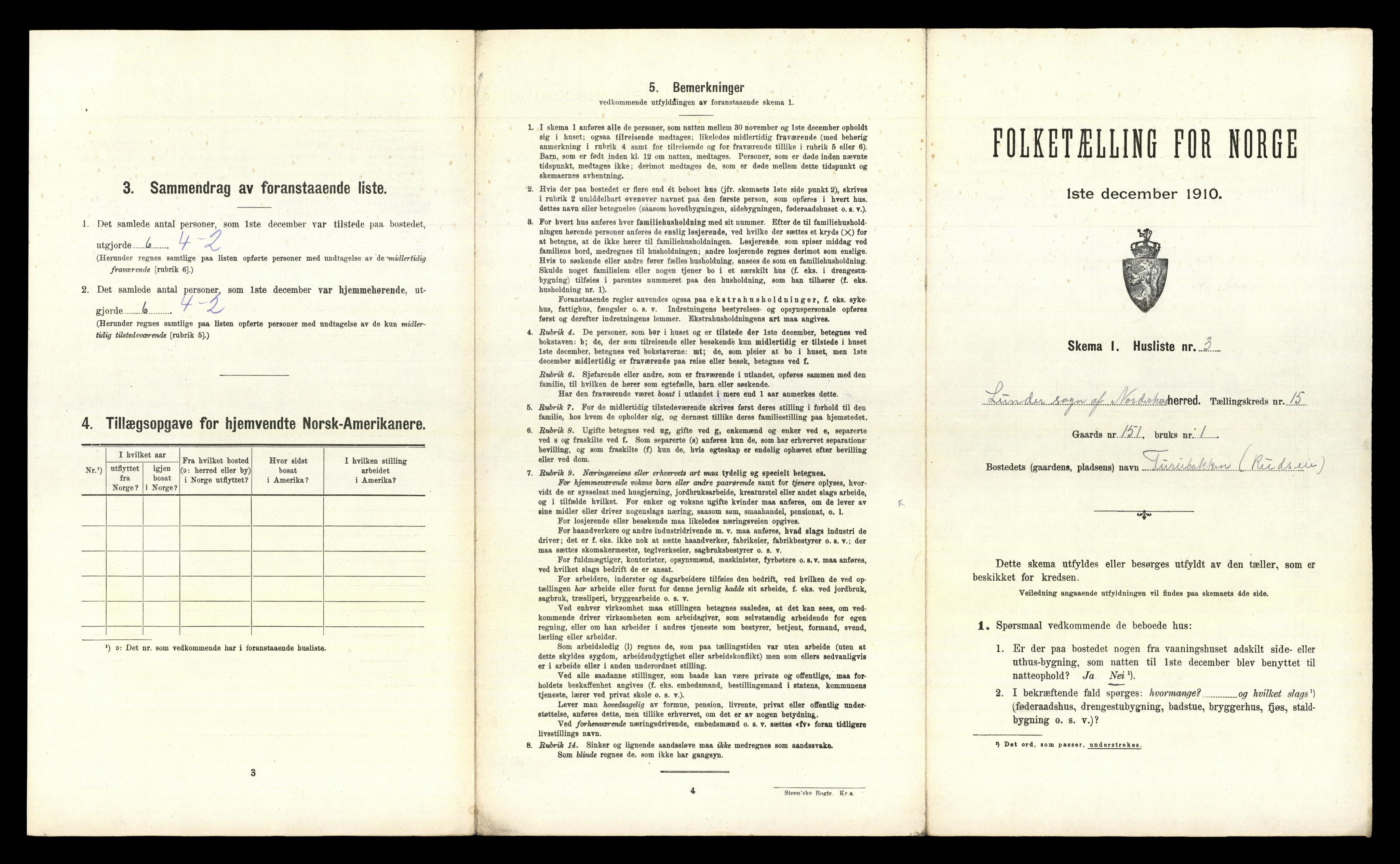 RA, 1910 census for Norderhov, 1910, p. 3128